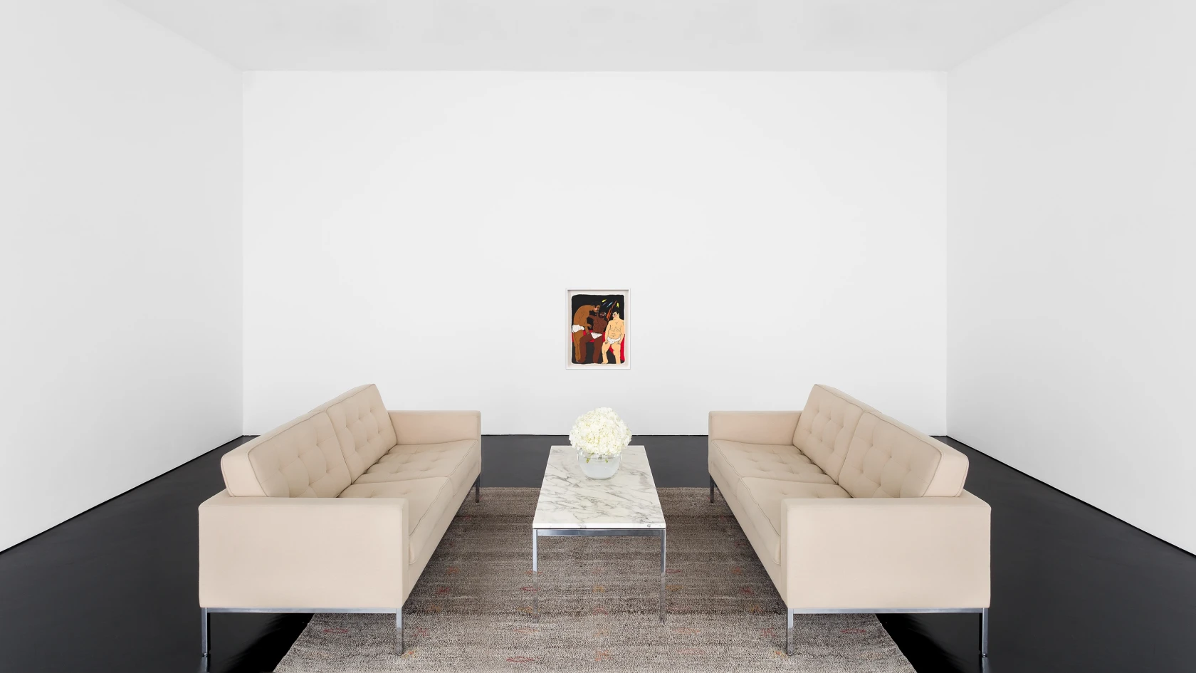 Soufiane Ababri Bedwork / The red bench in the corner, 2024