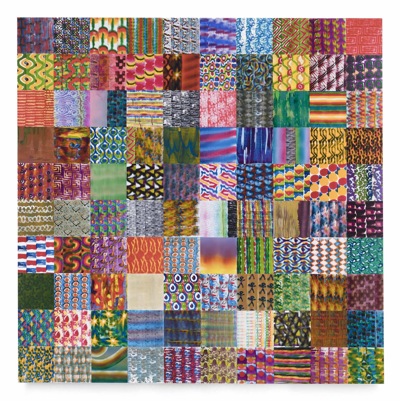 Luiz Zerbini Quadrícula Grande, 2020