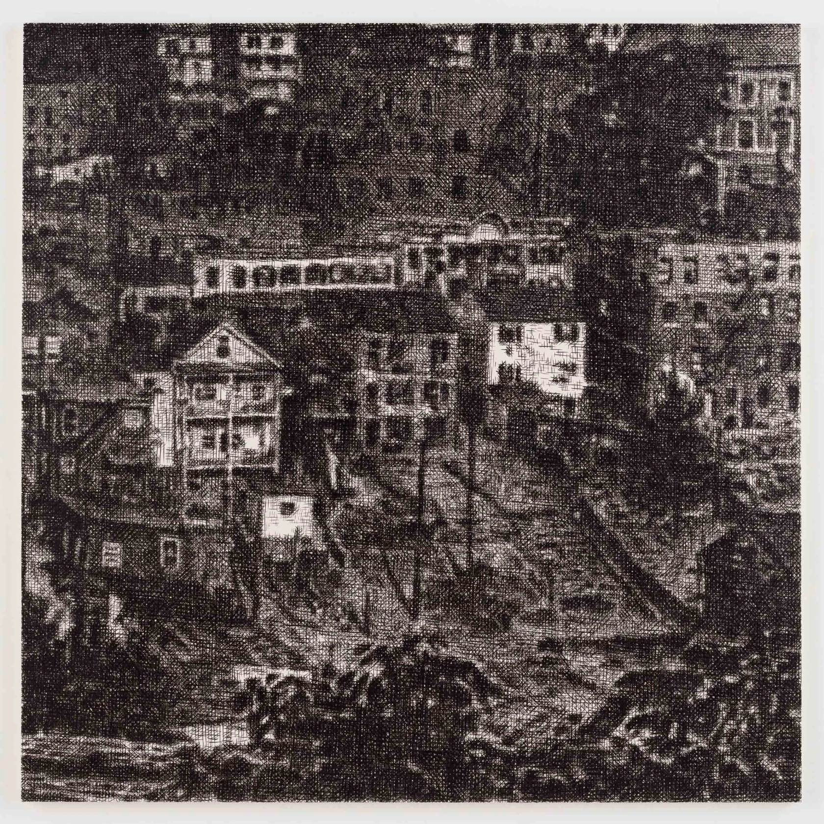 Wayne Gonzales, View of Ossining, New York, 1930 (Walker Evans), 2015