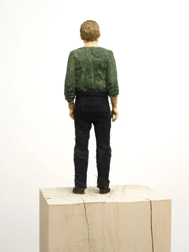 Stephan Balkenhol, Man in Green Shirt, 2011