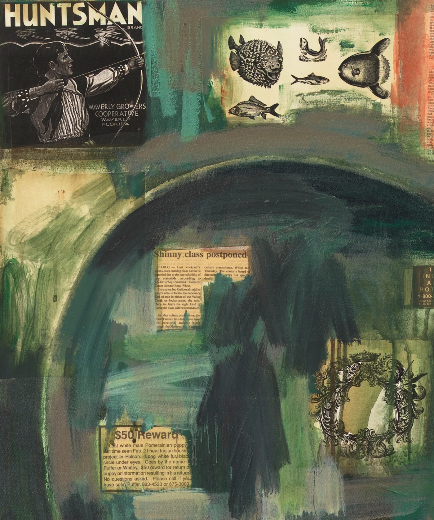 Jaune Quick-to-See Smith, I See Red: Indian Heart, 1993