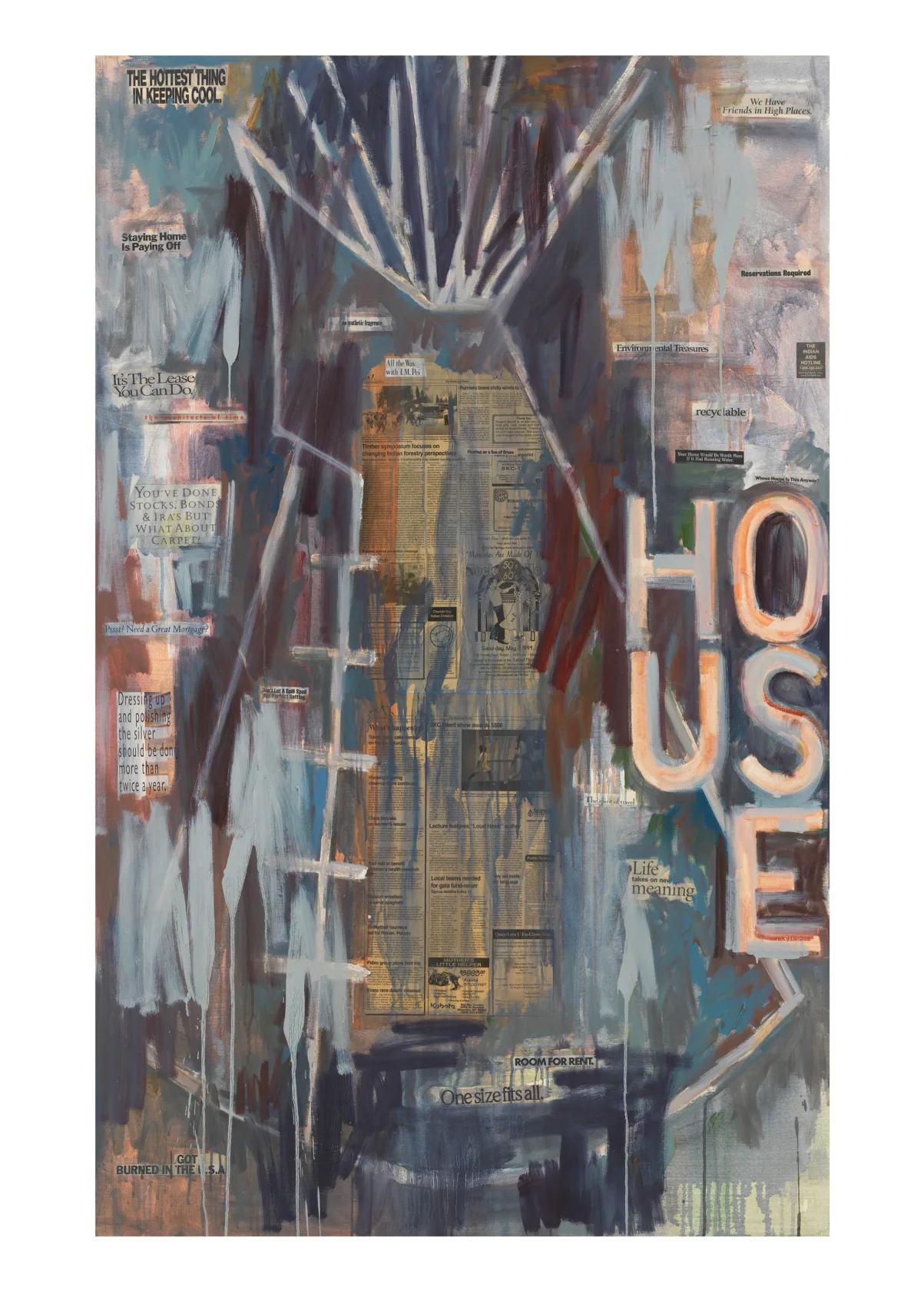 Jaune Quick-to-See Smith I See Red: House II, 1995