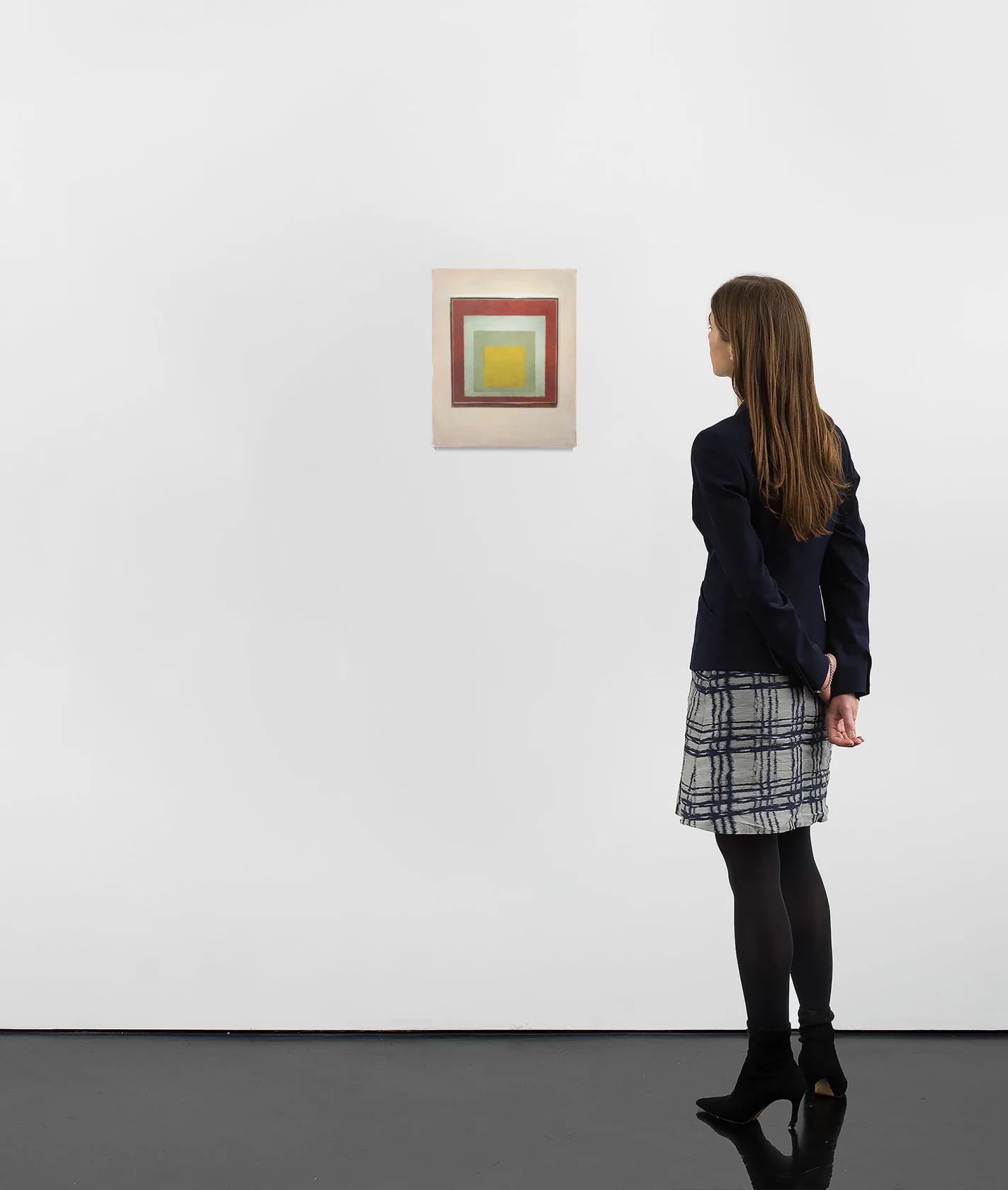 Juan Araujo Two greens between red and yellow, 2020