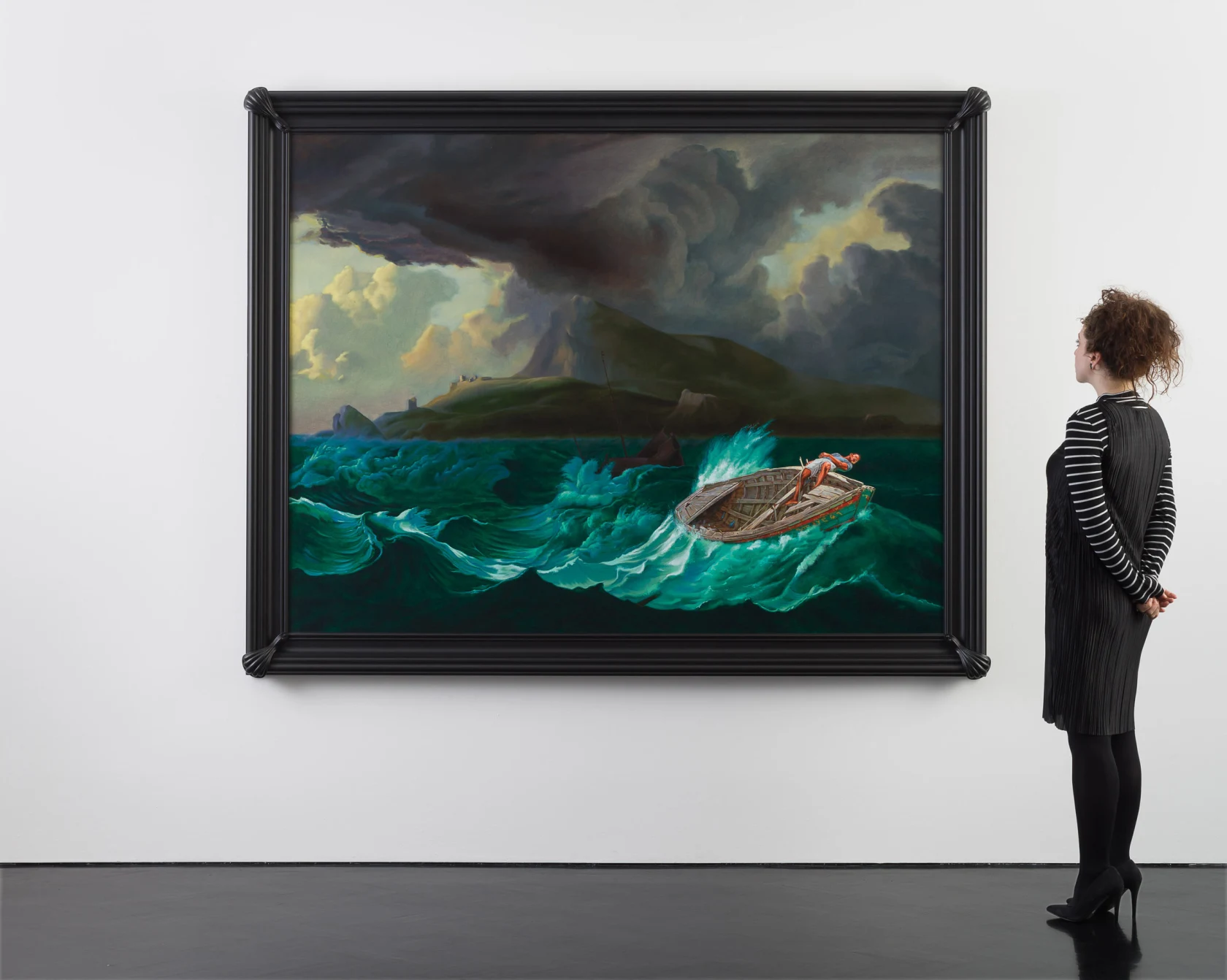 Kehinde Wiley Tempest Off a Mountainous Coast (Patrick Laguerre), 2017