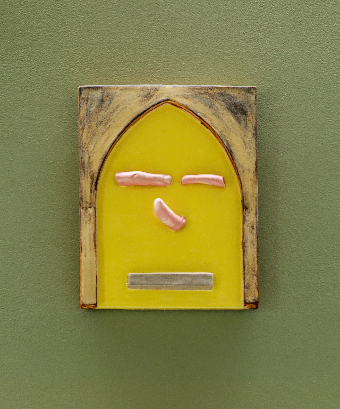 Jonathan Baldock Maske CXXIII, 2023 Ceramic, 30 x 24cm (11 3/4 x 9 1/2in)