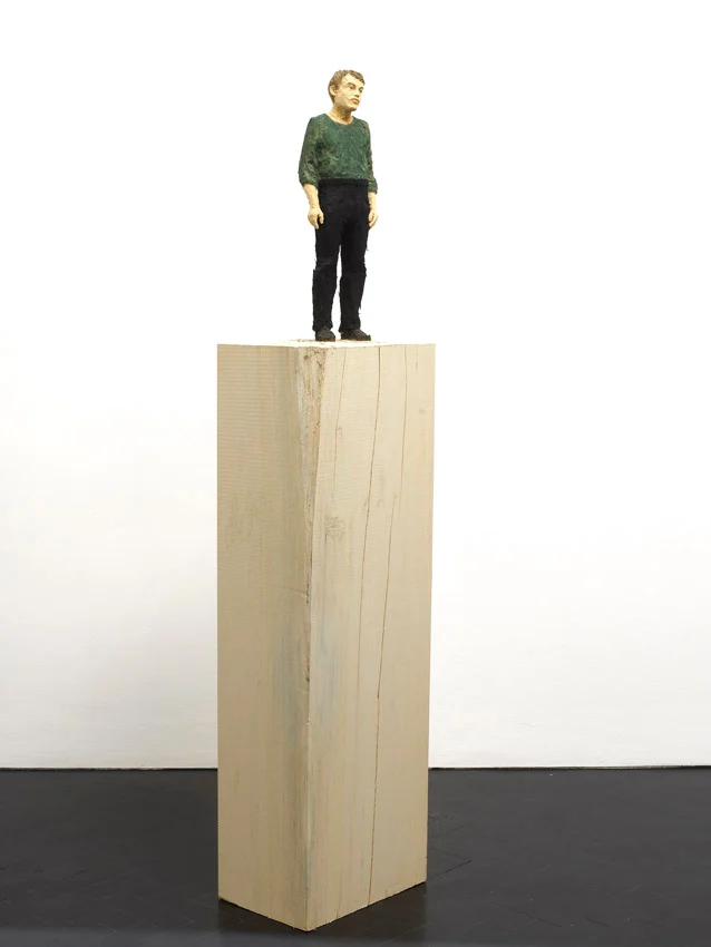 Stephan Balkenhol, Man in Green Shirt, 2011