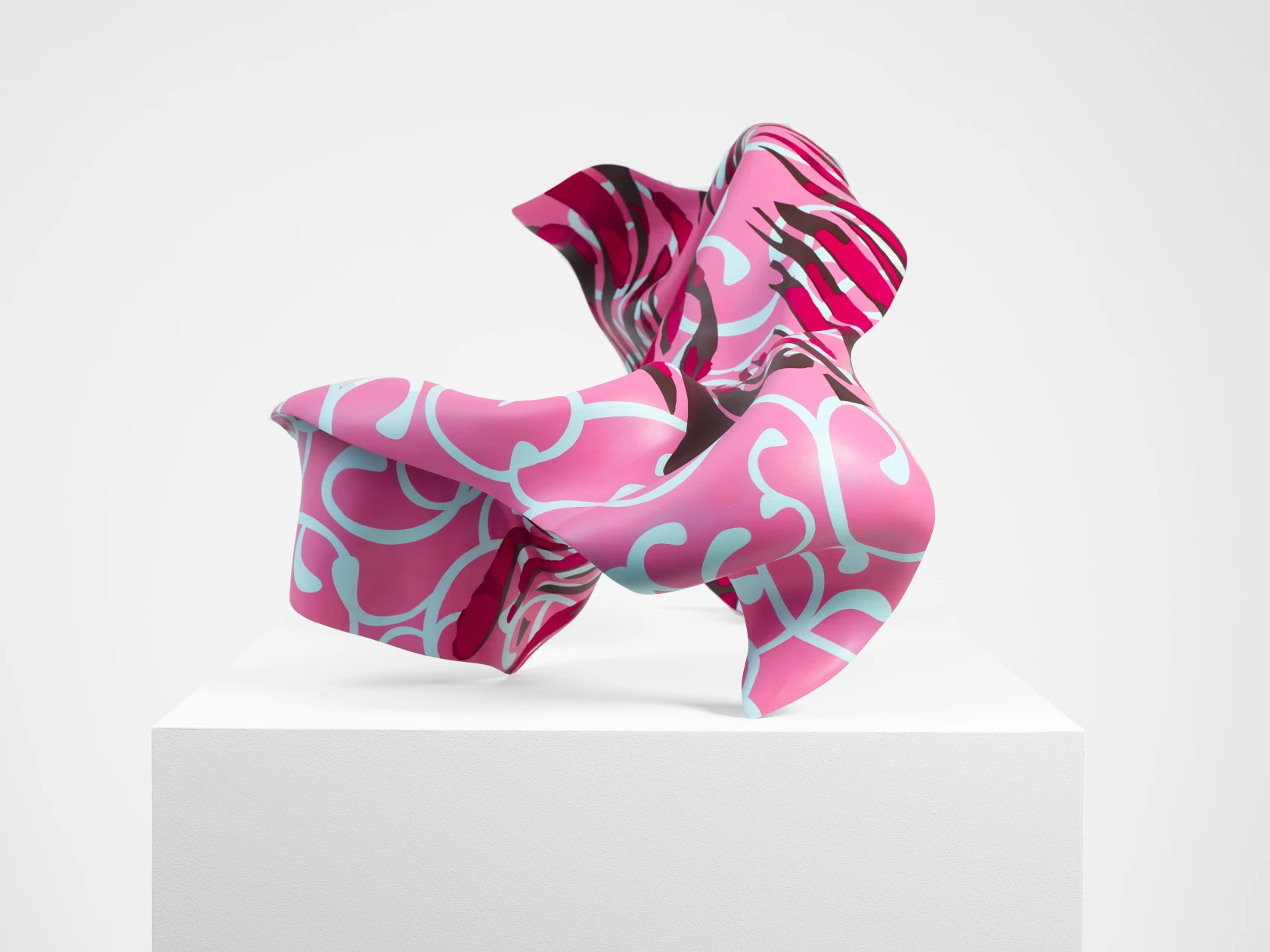 Yinka Shonibare Bronze (Pink, Turquoise & Red), 2021