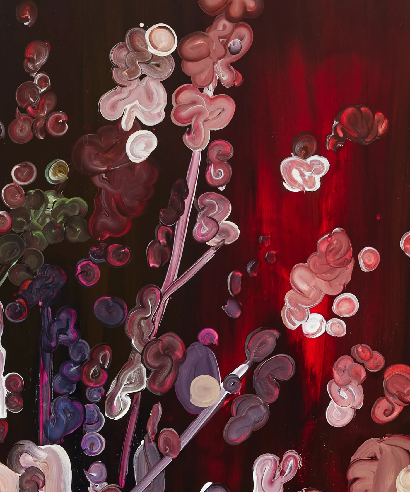 Clare Woods, Mingling, 2024