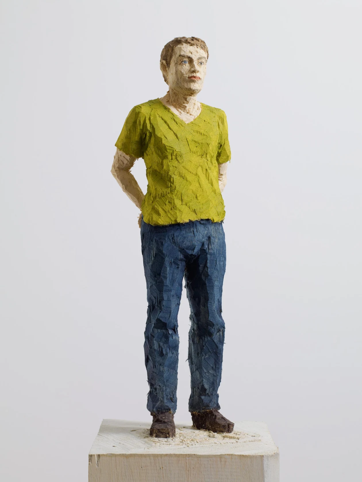 Stephan Balkenhol, Man with Green Shirt, 2013