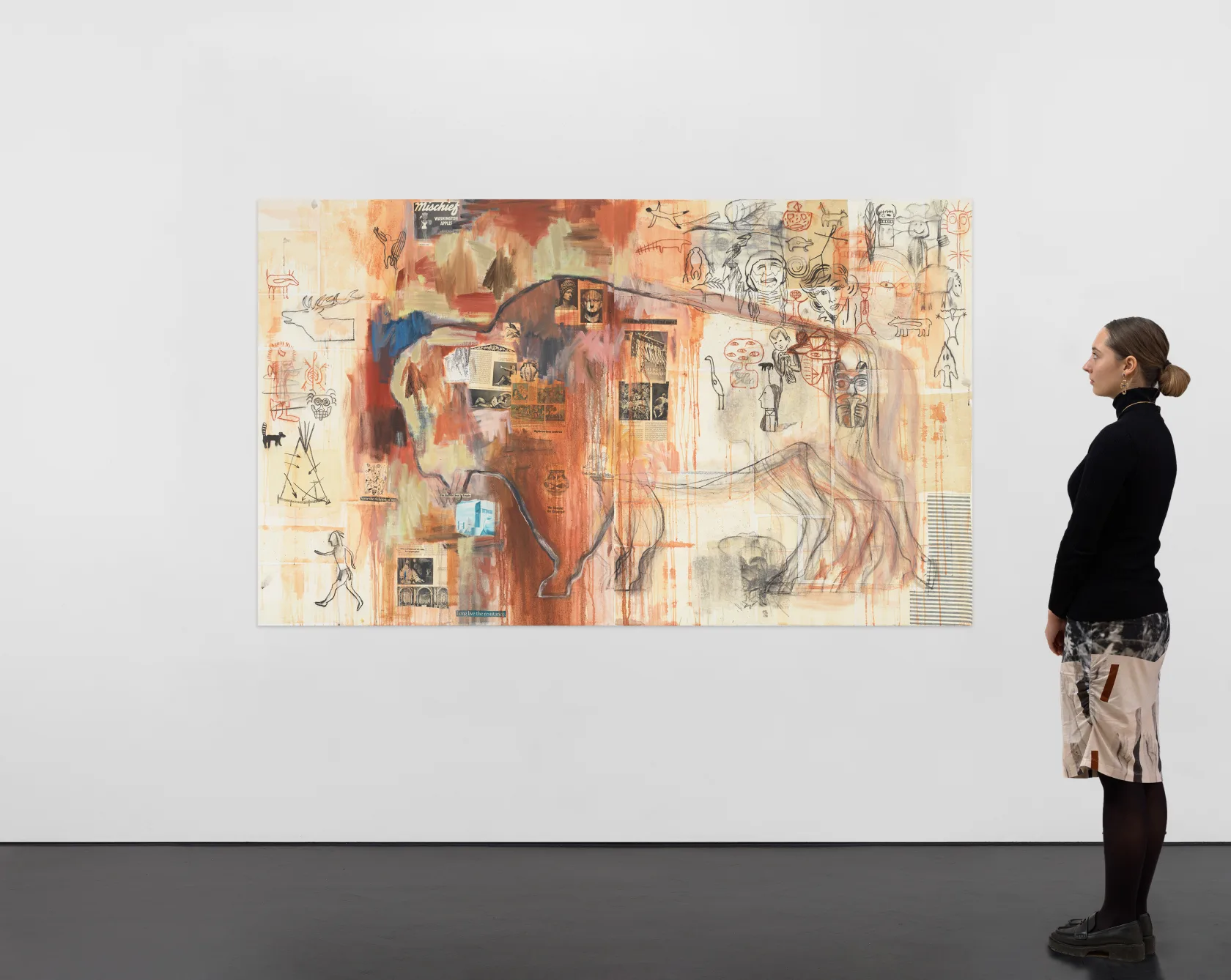 Jaune Quick-to-See Smith I See Red: Indian Drawing Lesson, 1993