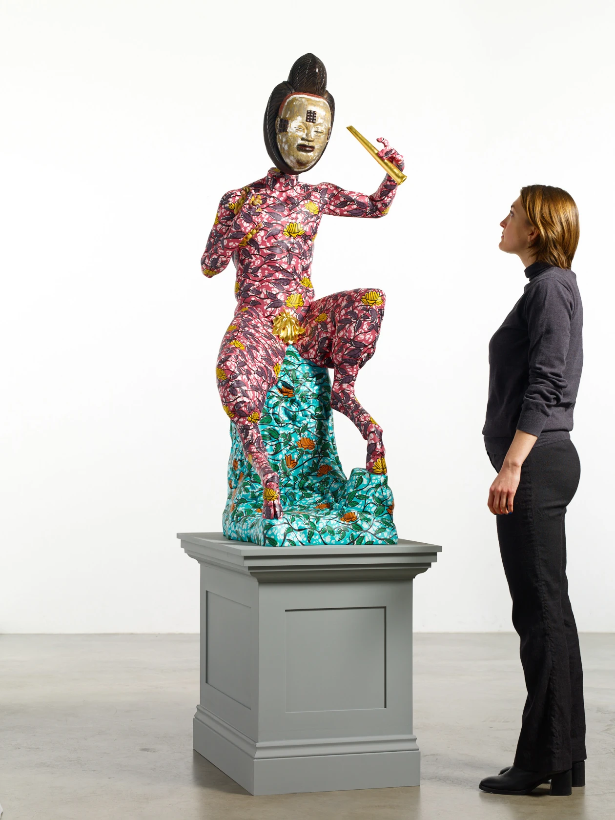 Yinka Shonibare, Hybrid Sculpture (Pan), 2021