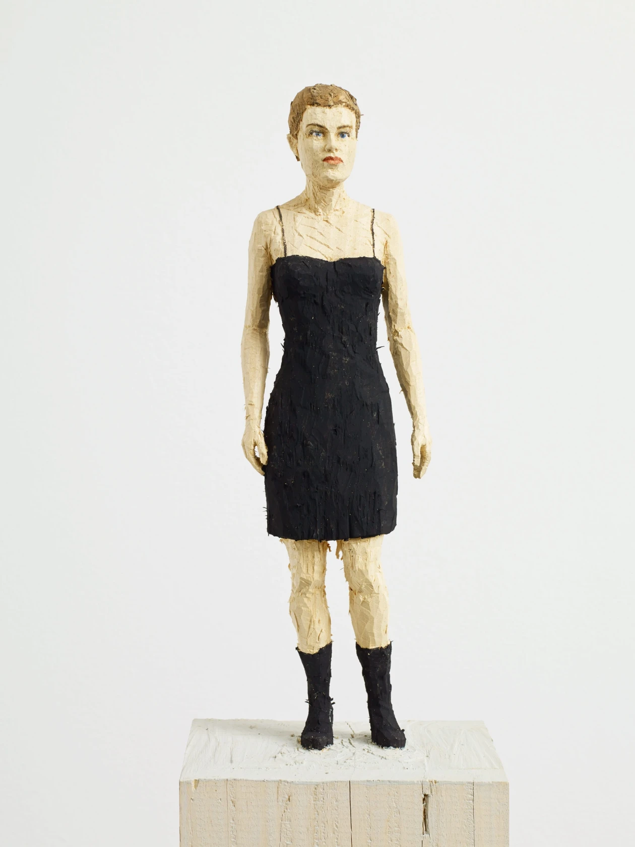 Stephan Balkenhol, Woman in Black Dress, 2014