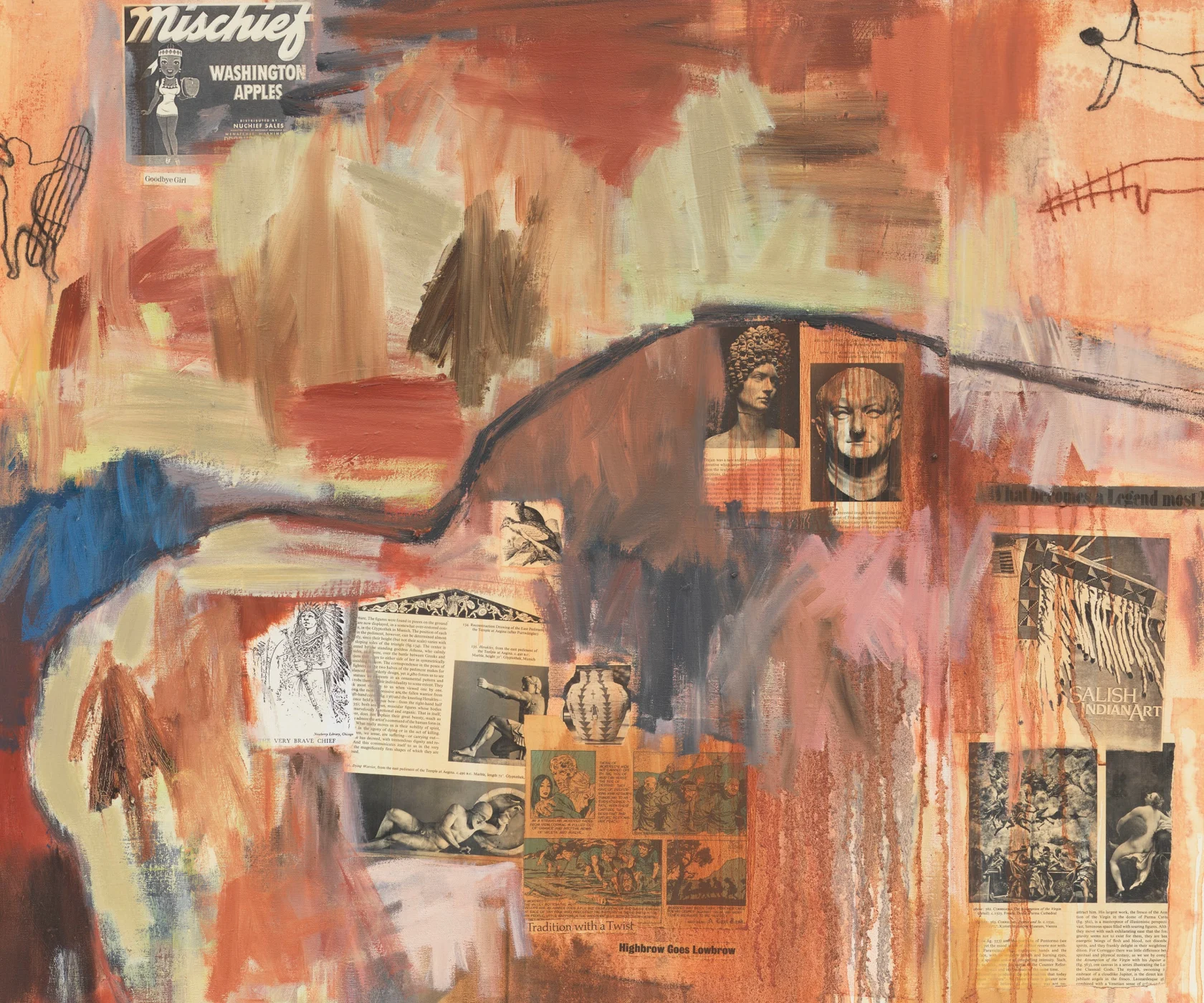 Jaune Quick-to-See Smith I See Red: Indian Drawing Lesson, 1993