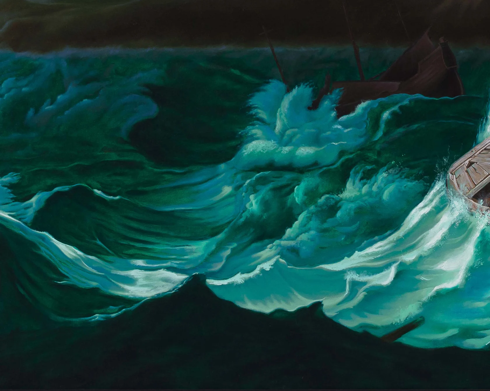 Kehinde Wiley Tempest Off a Mountainous Coast (Patrick Laguerre), 2017