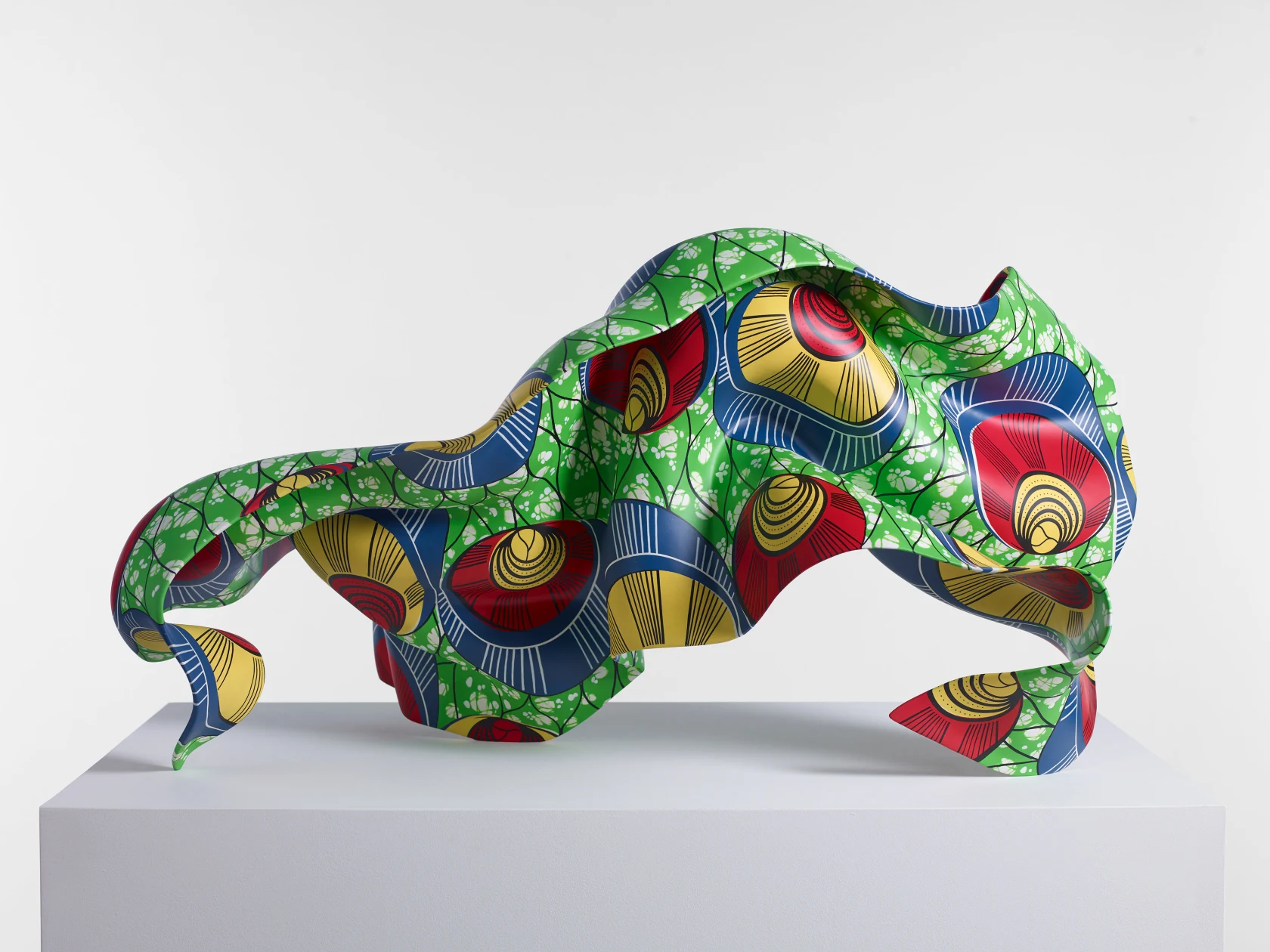 Yinka Shonibare Bronze (Green, Blue & Yellow), 2022