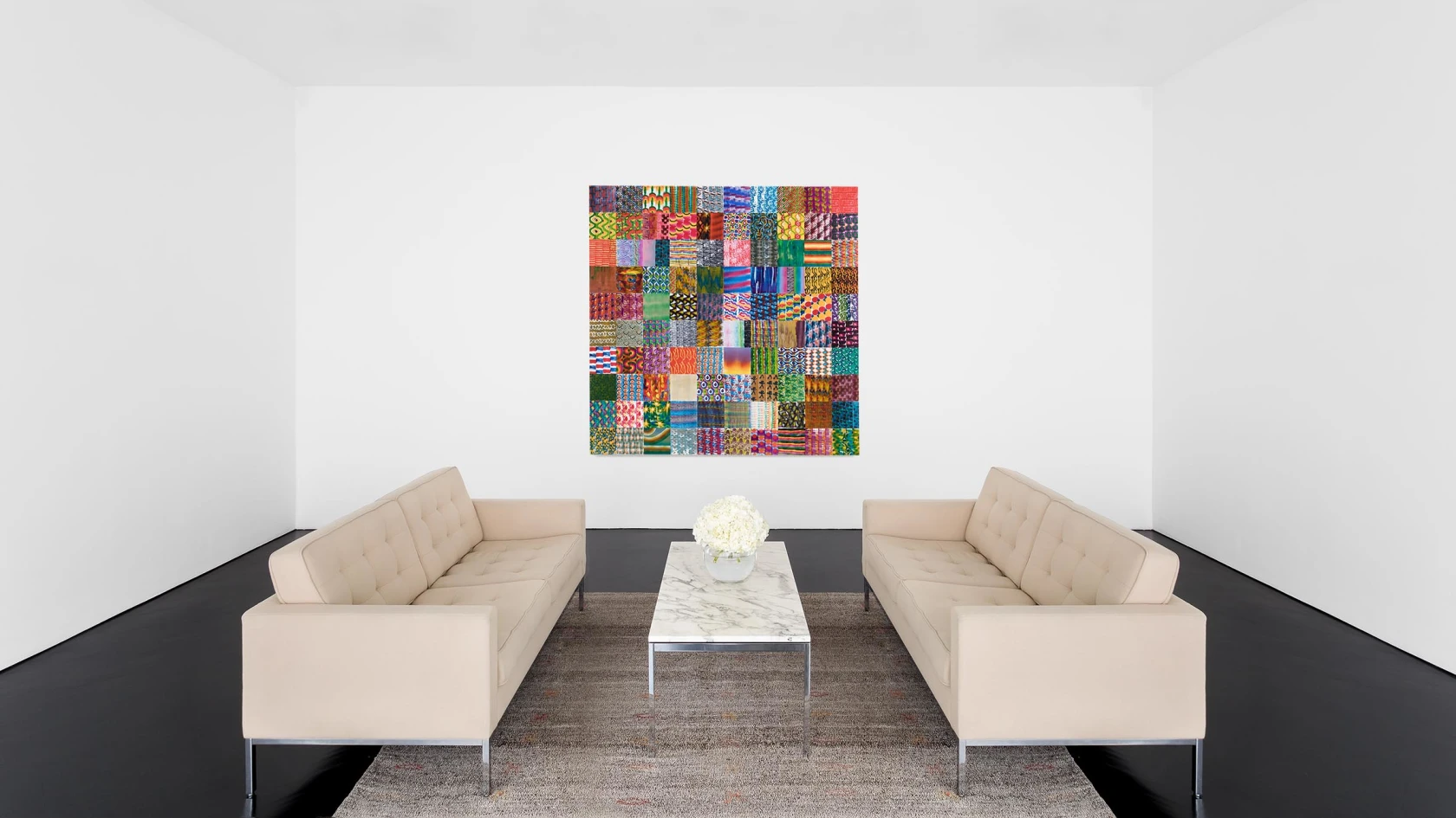 Luiz Zerbini Quadrícula Grande, 2020