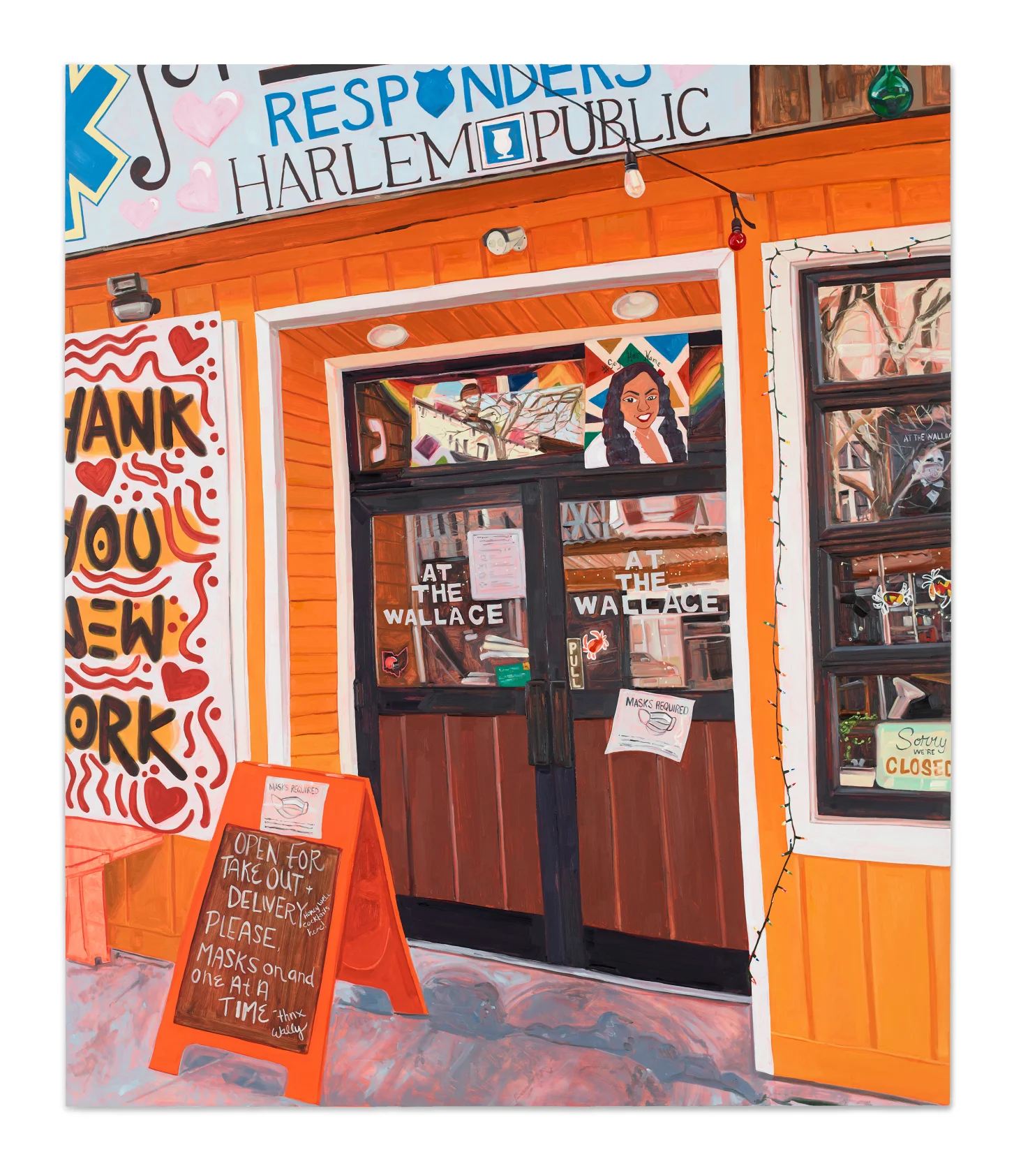 Jordan Casteel Harlem Public, 2021 Courtesy MASSIMODECARLO