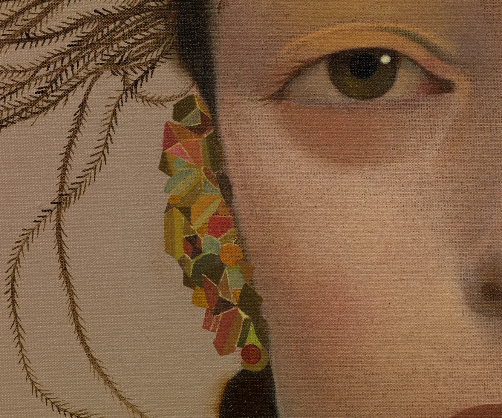 Sarah Ball Petros with Feathers, 2025