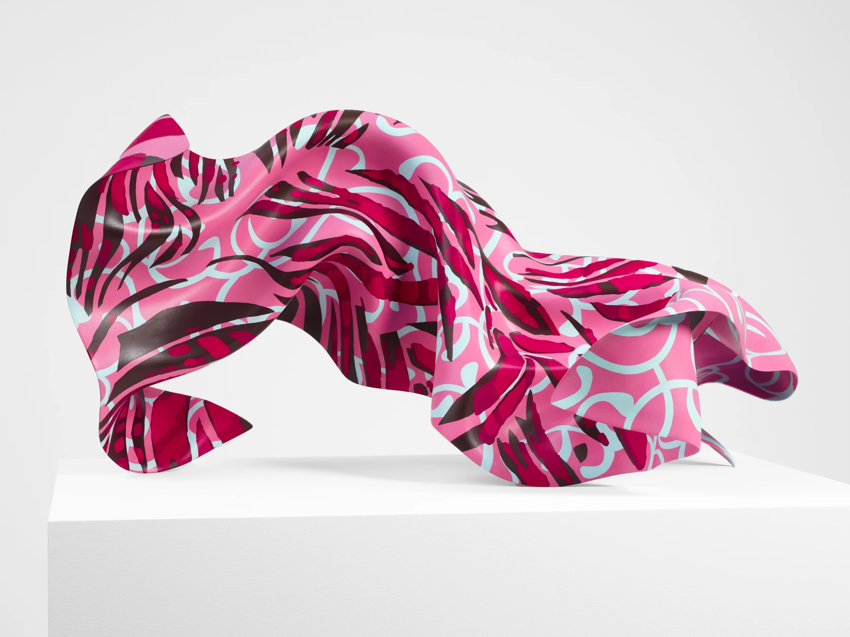 Yinka Shonibare Bronze (Pink, Turquoise & Red), 2021