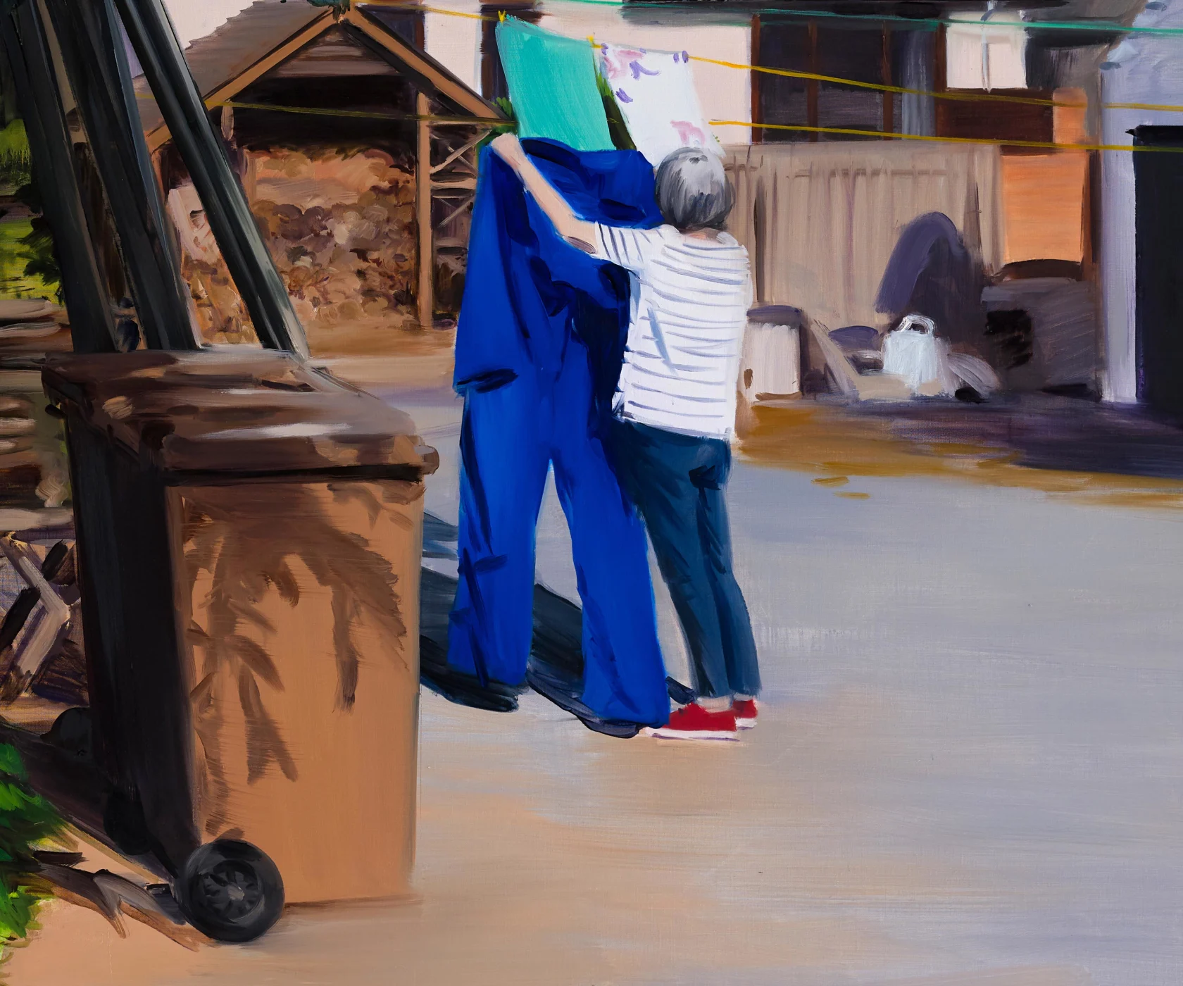Caroline Walker, Hanging Out His Overalls, Early Afternoon, May, 2020