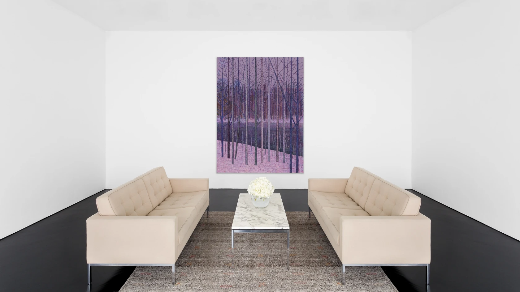 Sky Glabush River through trees, 2024