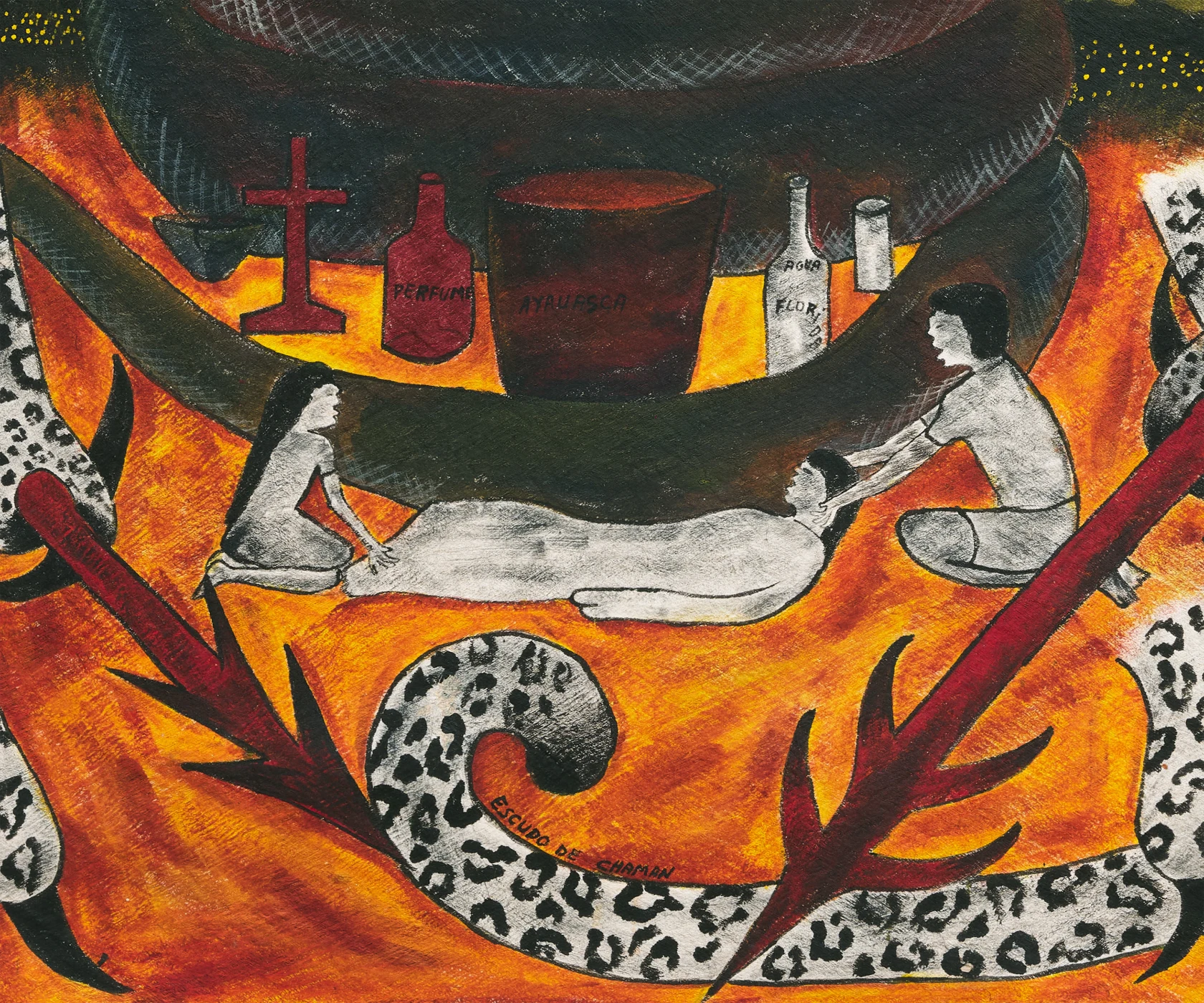 Santiago Yahuarcani Escudo de chamán, 2024