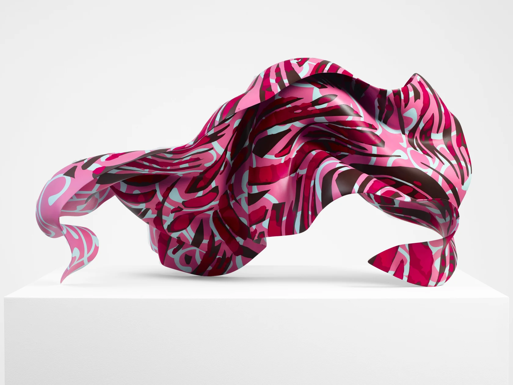 Yinka Shonibare Bronze (Pink, Turquoise & Red), 2021