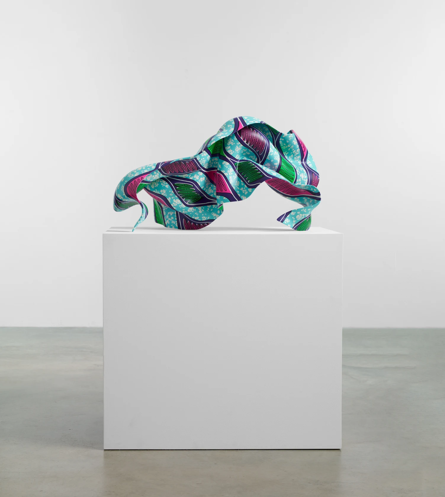 Yinka Shonibare Bronze (Pink, Turquoise & Green), 2021