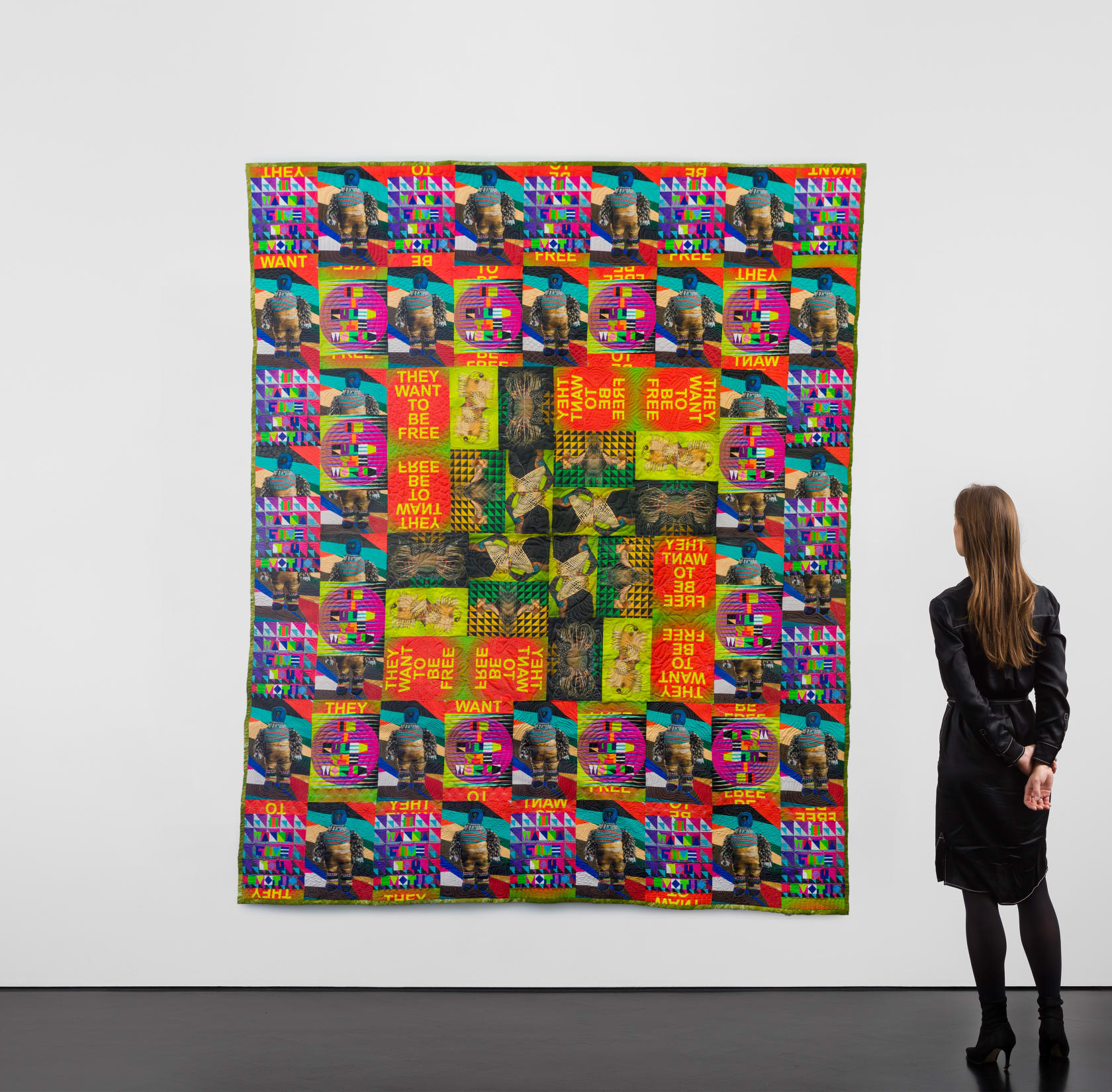 Jeffrey Gibson THEY WANT TO BE FREE, 2021