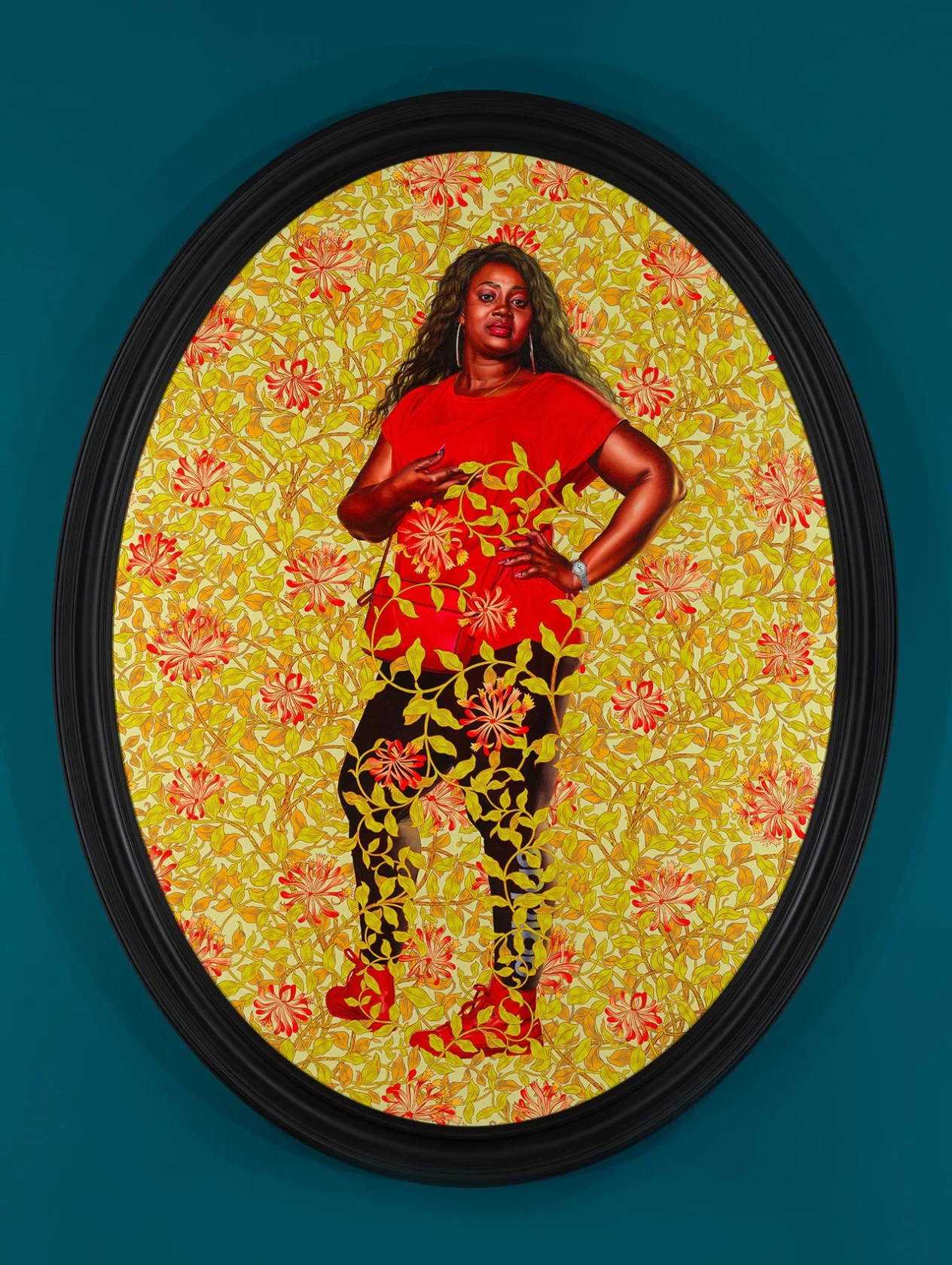 Kehinde Wiley, Portrait of Quanna Noble, 2020