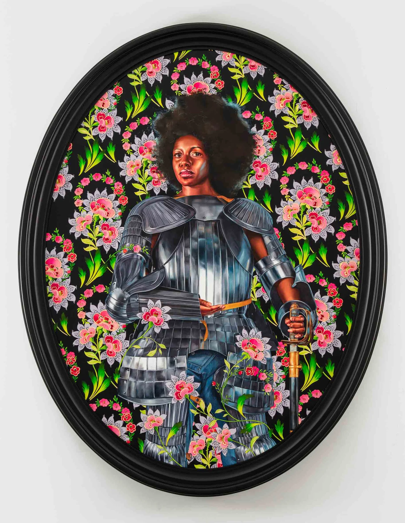 Kehinde Wiley, Portrait of Nelly Moudime, 2019