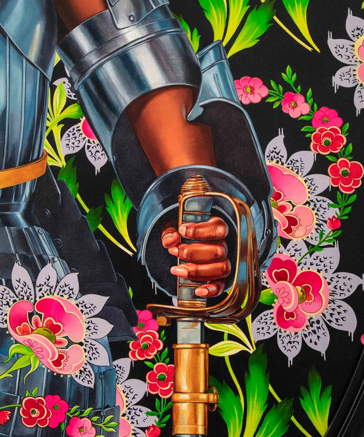 Kehinde Wiley, Portrait of Nelly Moudime, 2019
