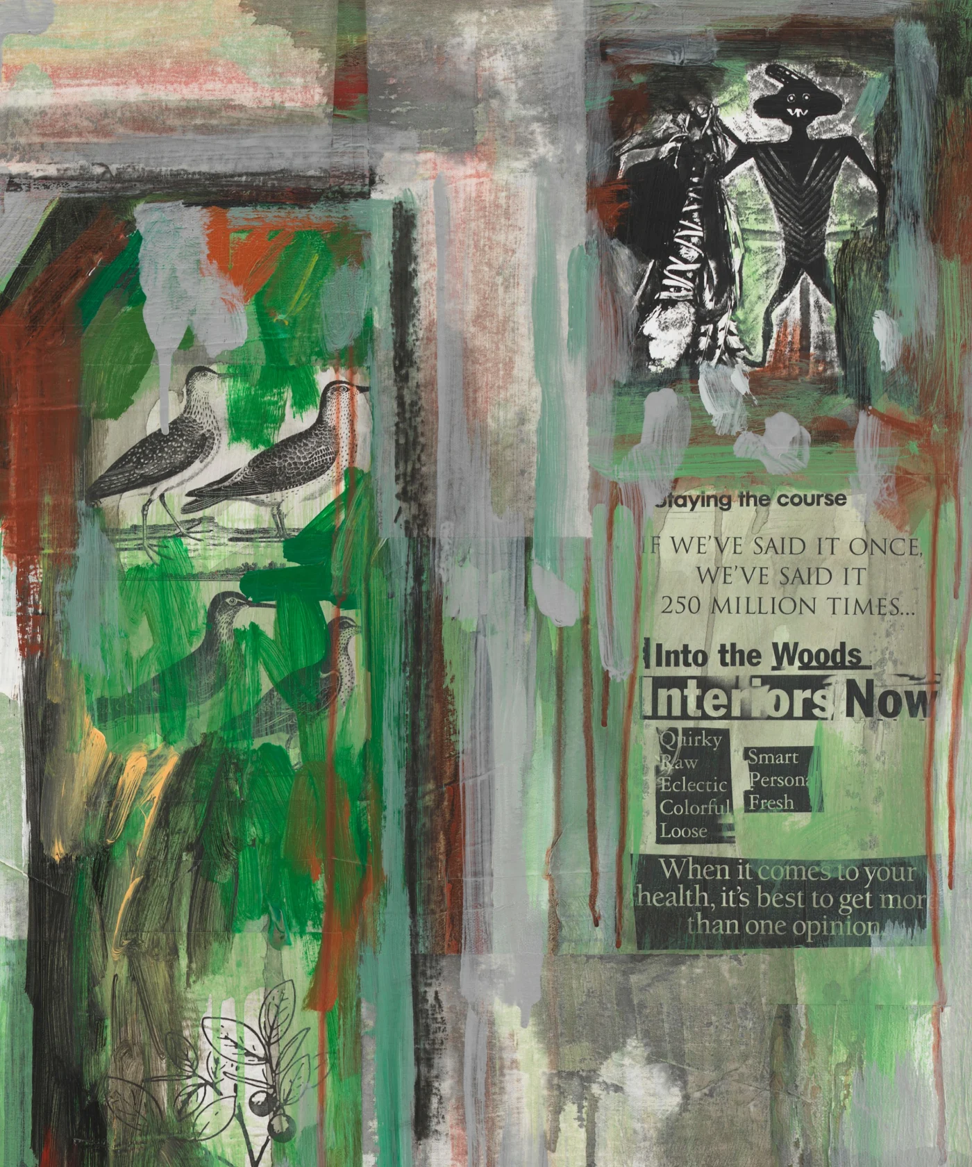 Jaune Quick-to-See Smith, I See Red: Give Me That Old Time Religion, 1996