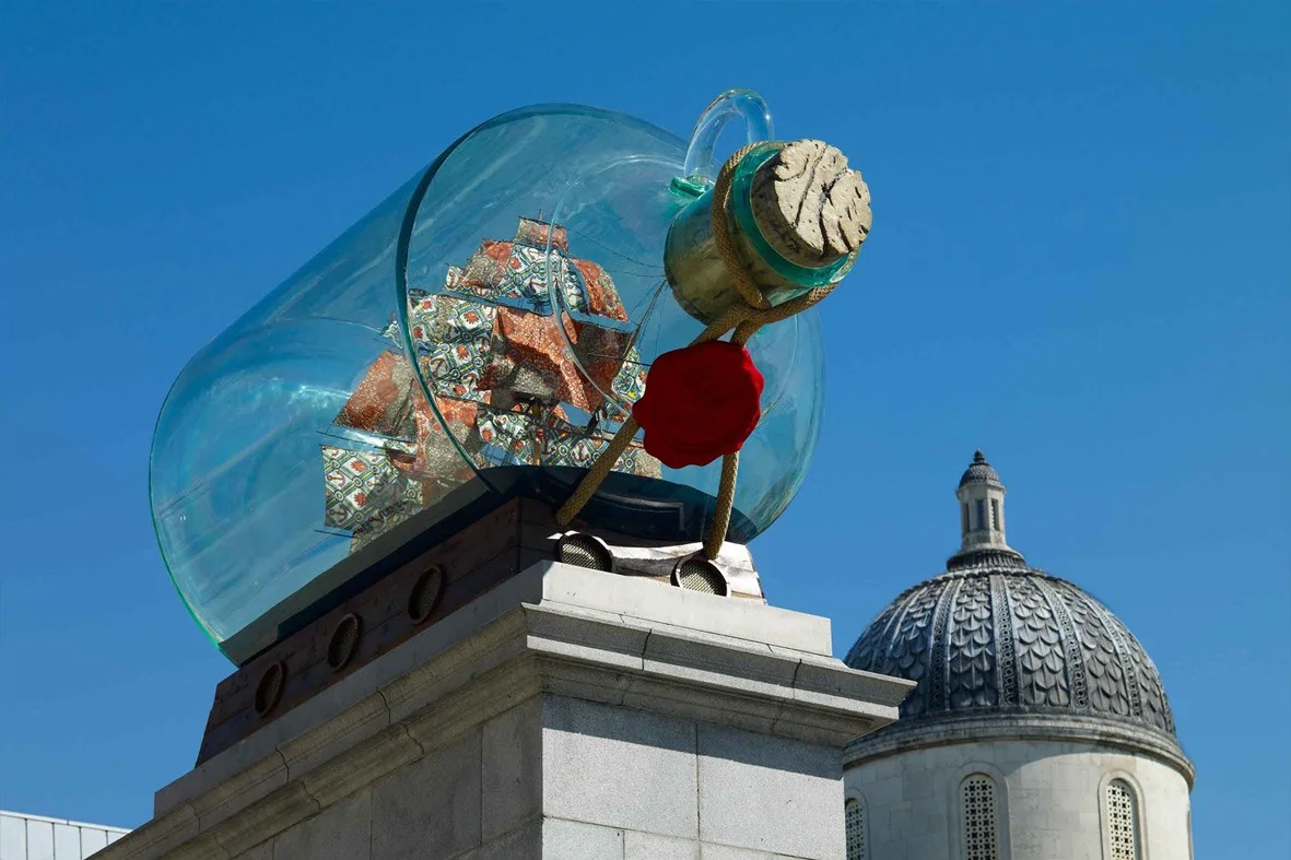 Yinka Shonibare, Nelson’s Ship in a Bottle, 2010