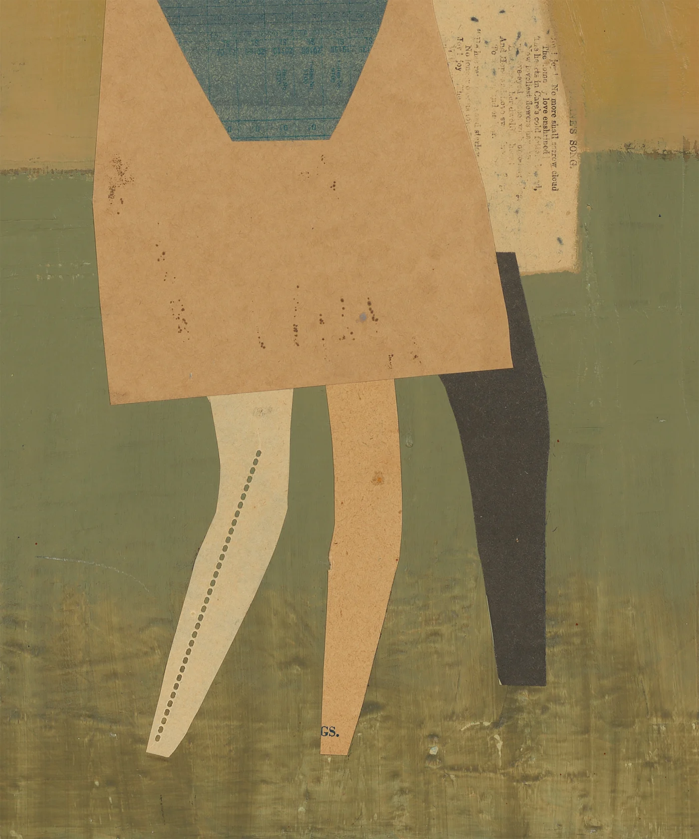 Anne Rothenstein, Two Figures Walking, 2014