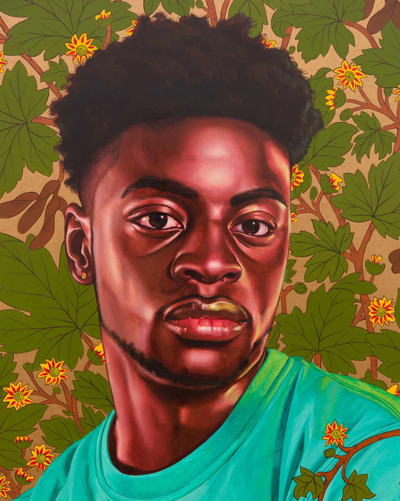 Kehinde Wiley, Portrait of Issa Diatta, 2017