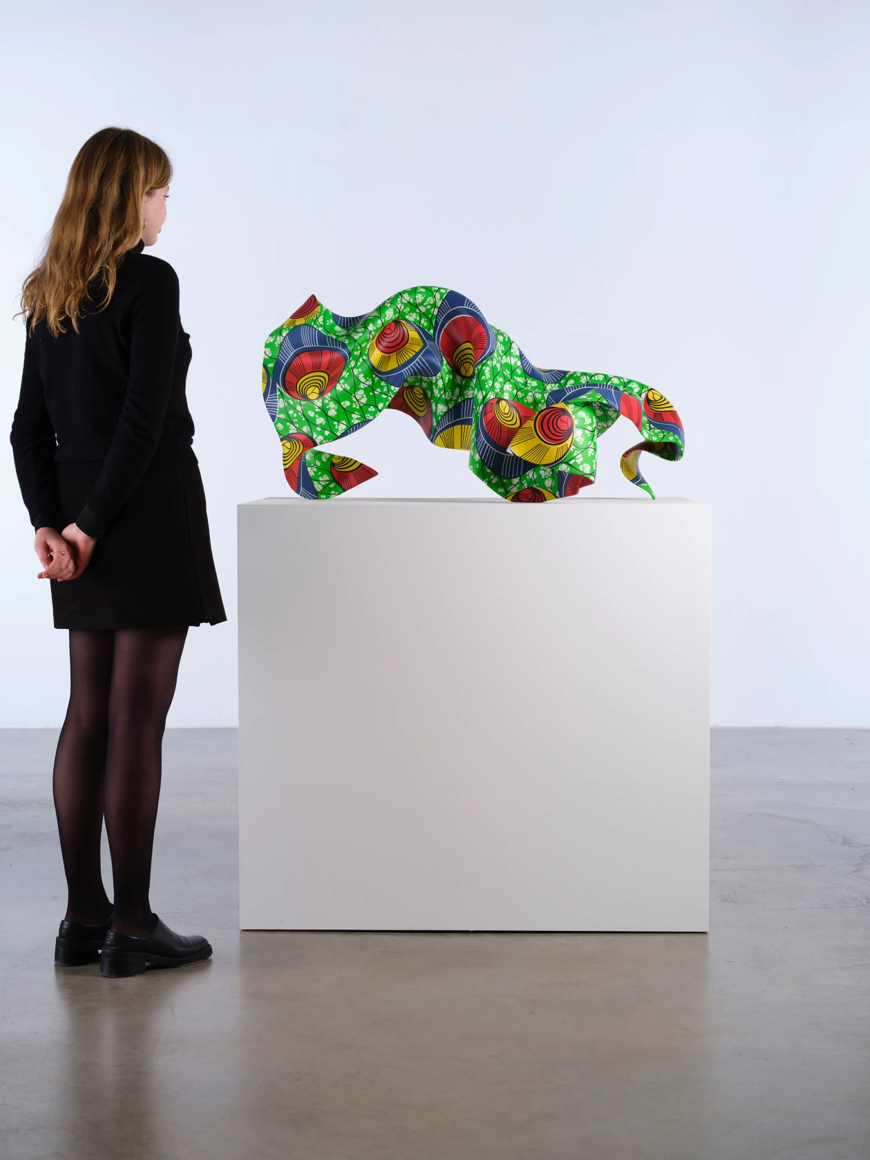 Yinka Shonibare Bronze (Green, Blue & Yellow), 2022