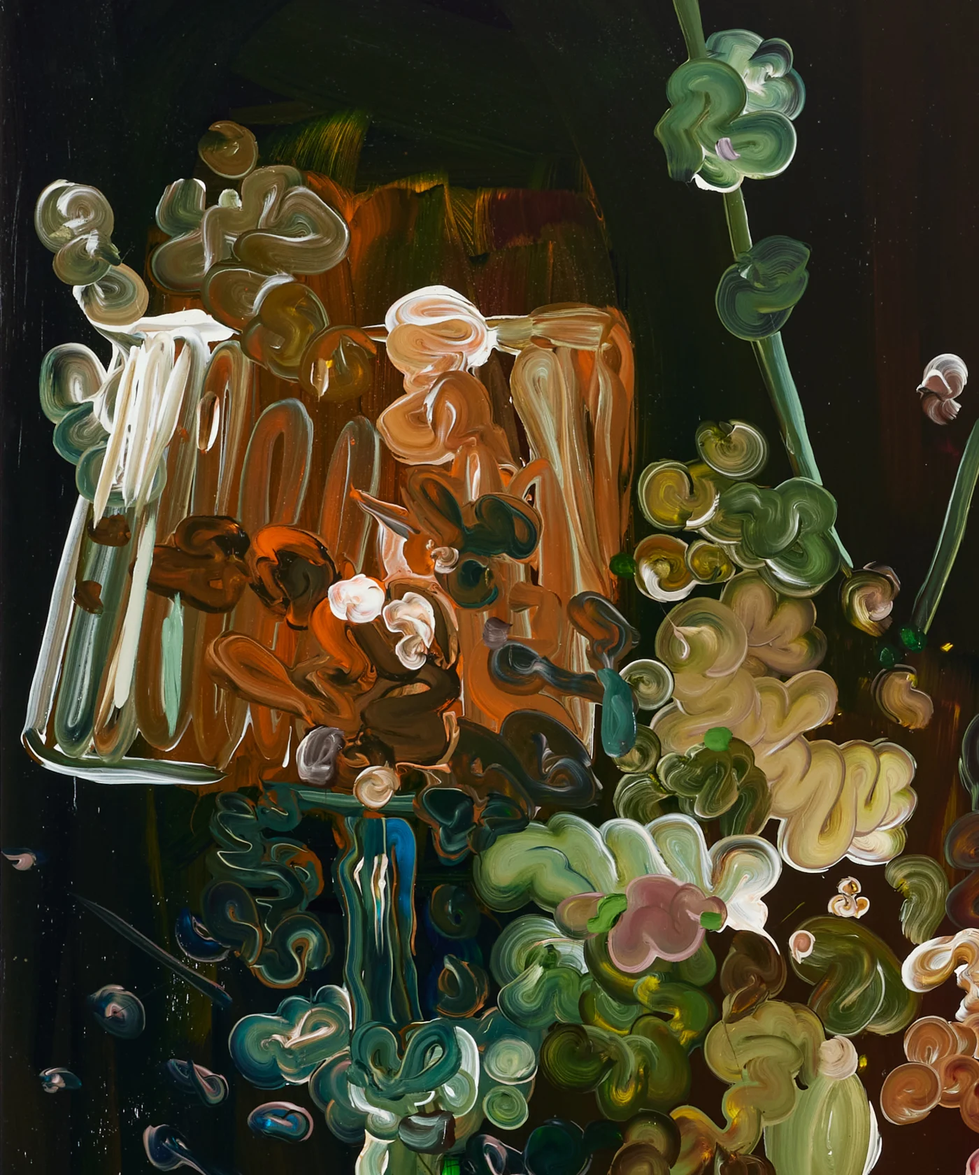 Clare Woods, Mingling, 2024