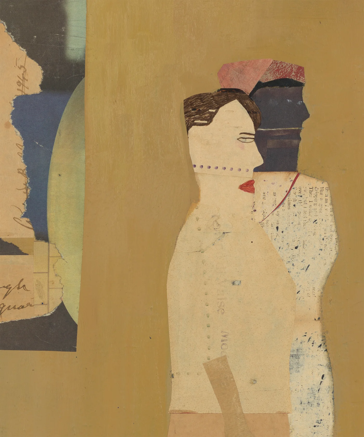 Anne Rothenstein, Two Figures Walking, 2014