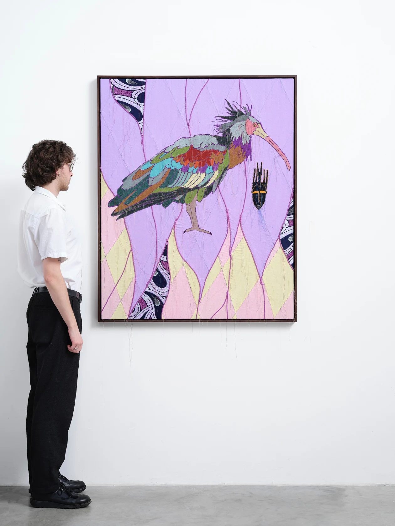 Yinka Shonibare, African Bird Magic (Bald Ibis), 2023