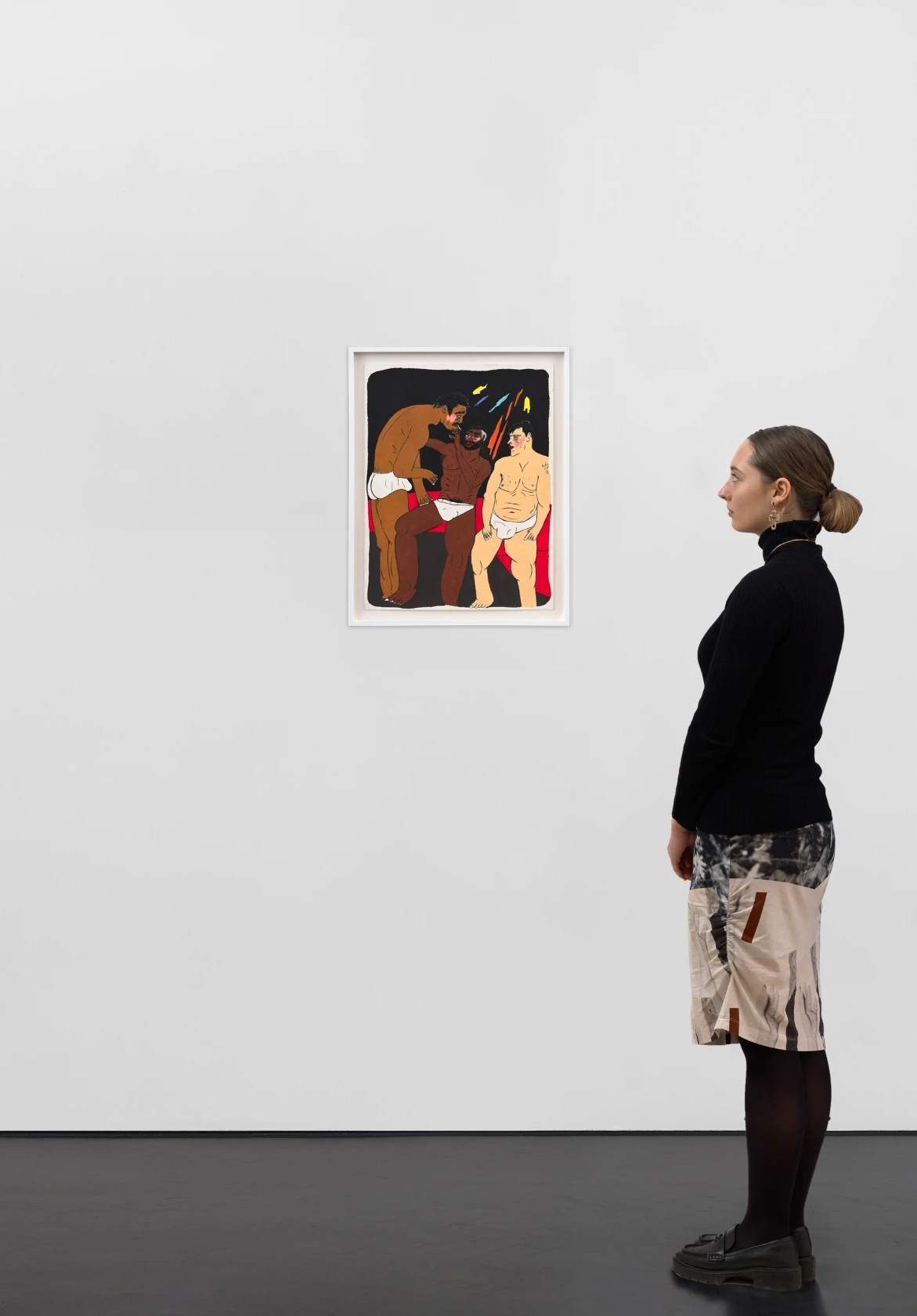 Soufiane Ababri Bedwork / The red bench in the corner, 2024