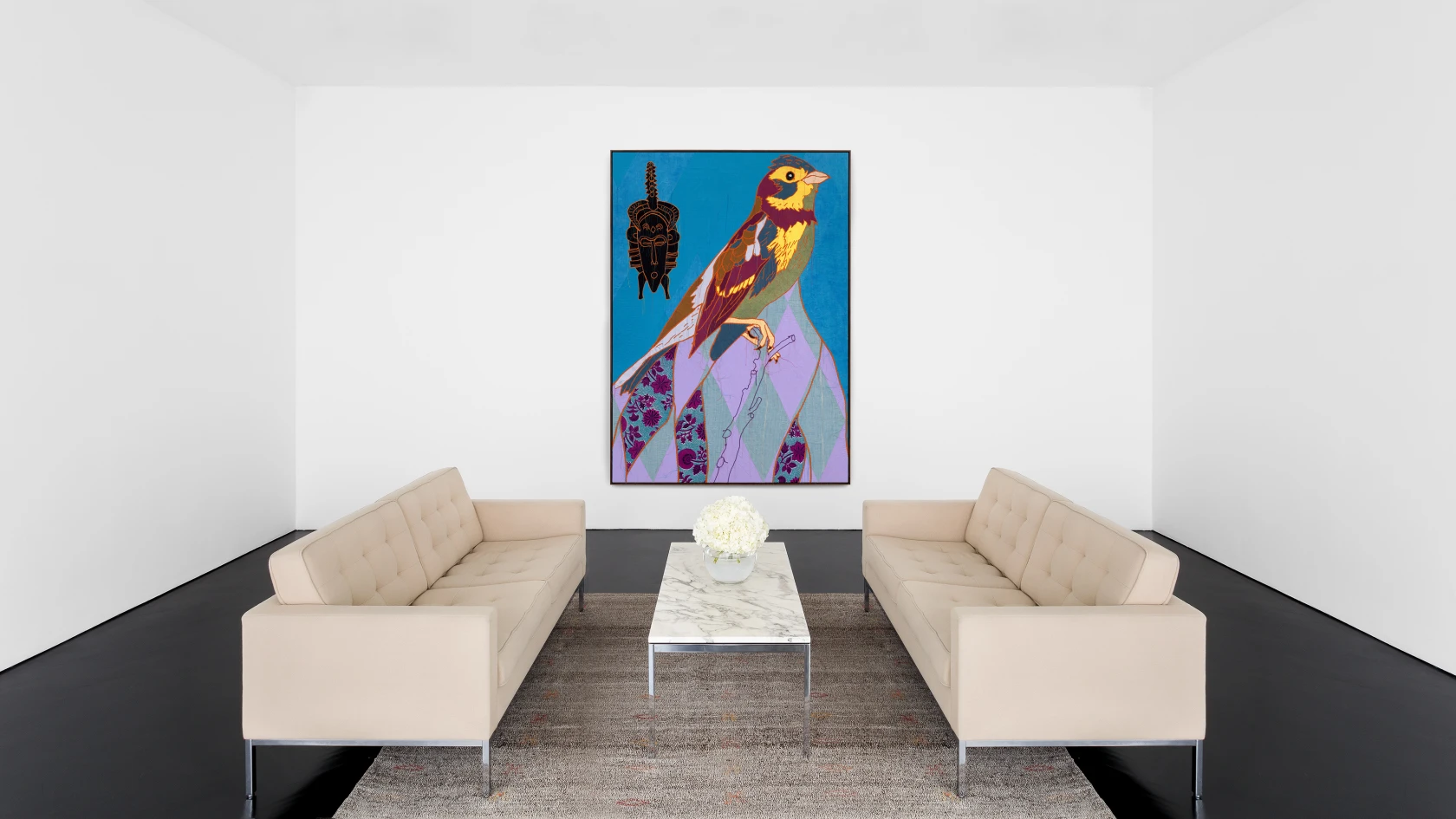 Yinka Shonibare, African Bird Magic (Yellow Breasted Bunting) II, 2023