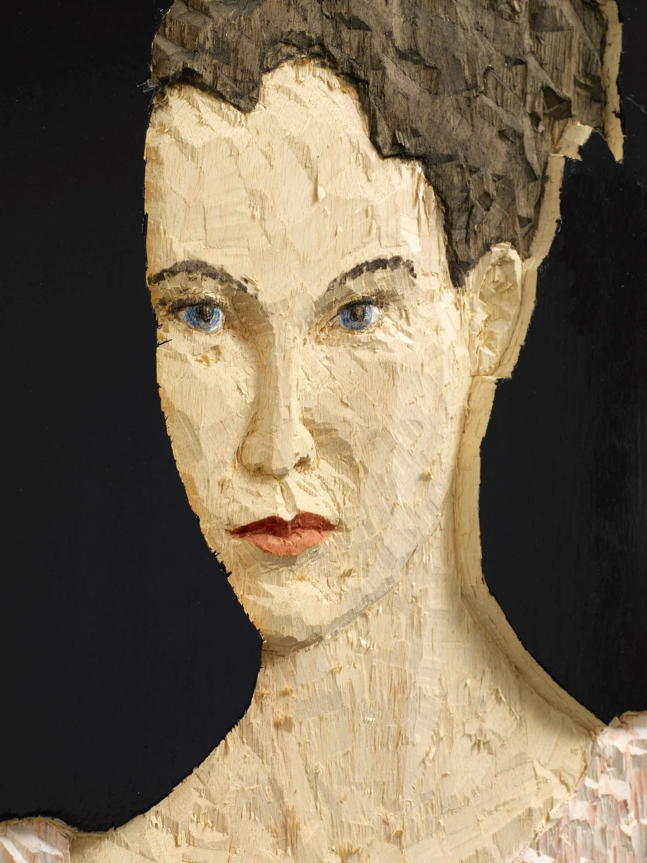 Stephan Balkenhol, Woman with Black Background, 2011