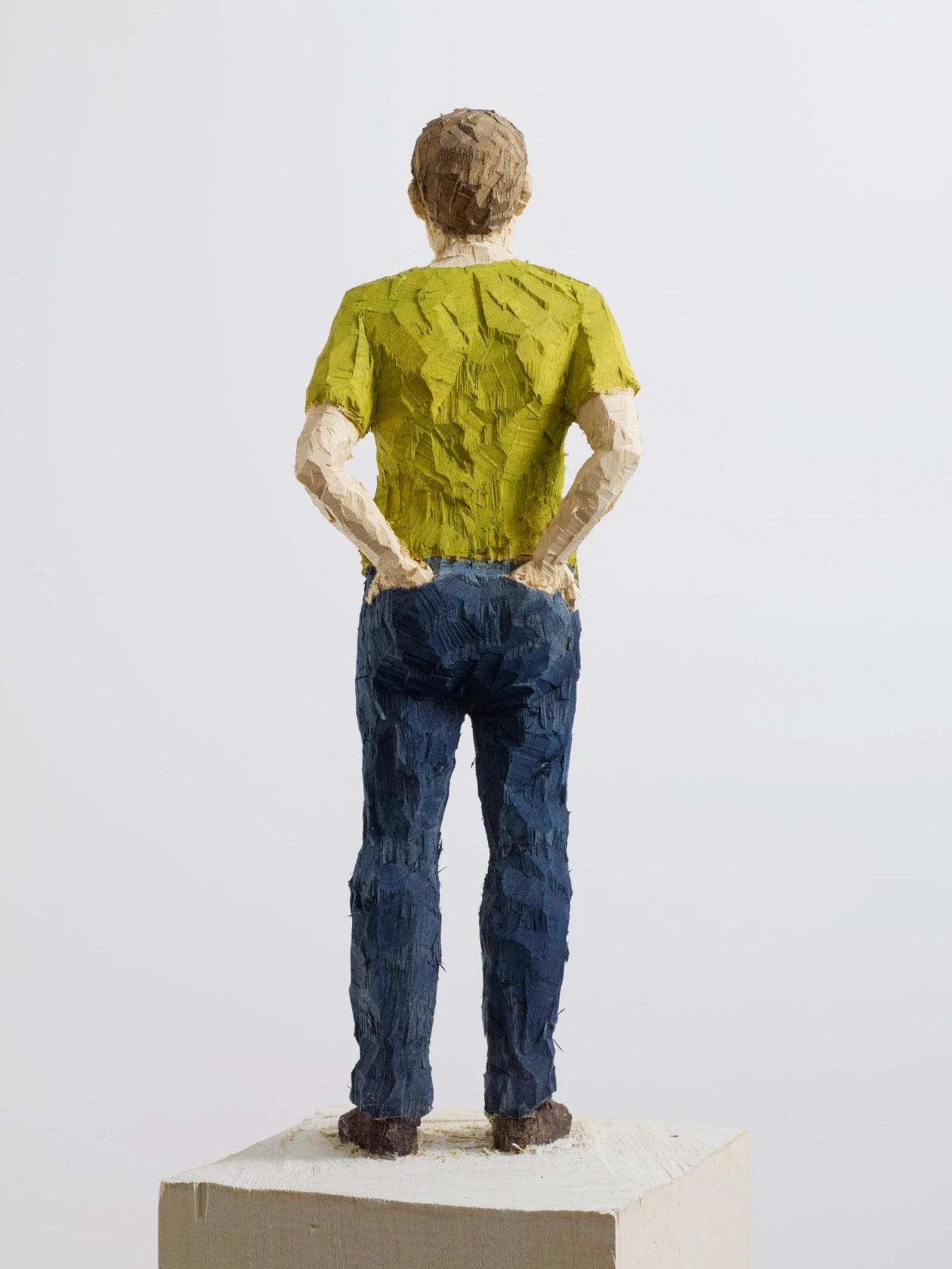 Stephan Balkenhol, Man with Green Shirt, 2013