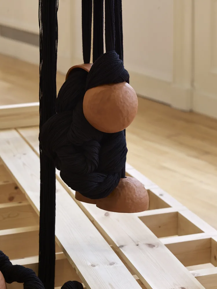 Claire Barclay Trappings, 2014