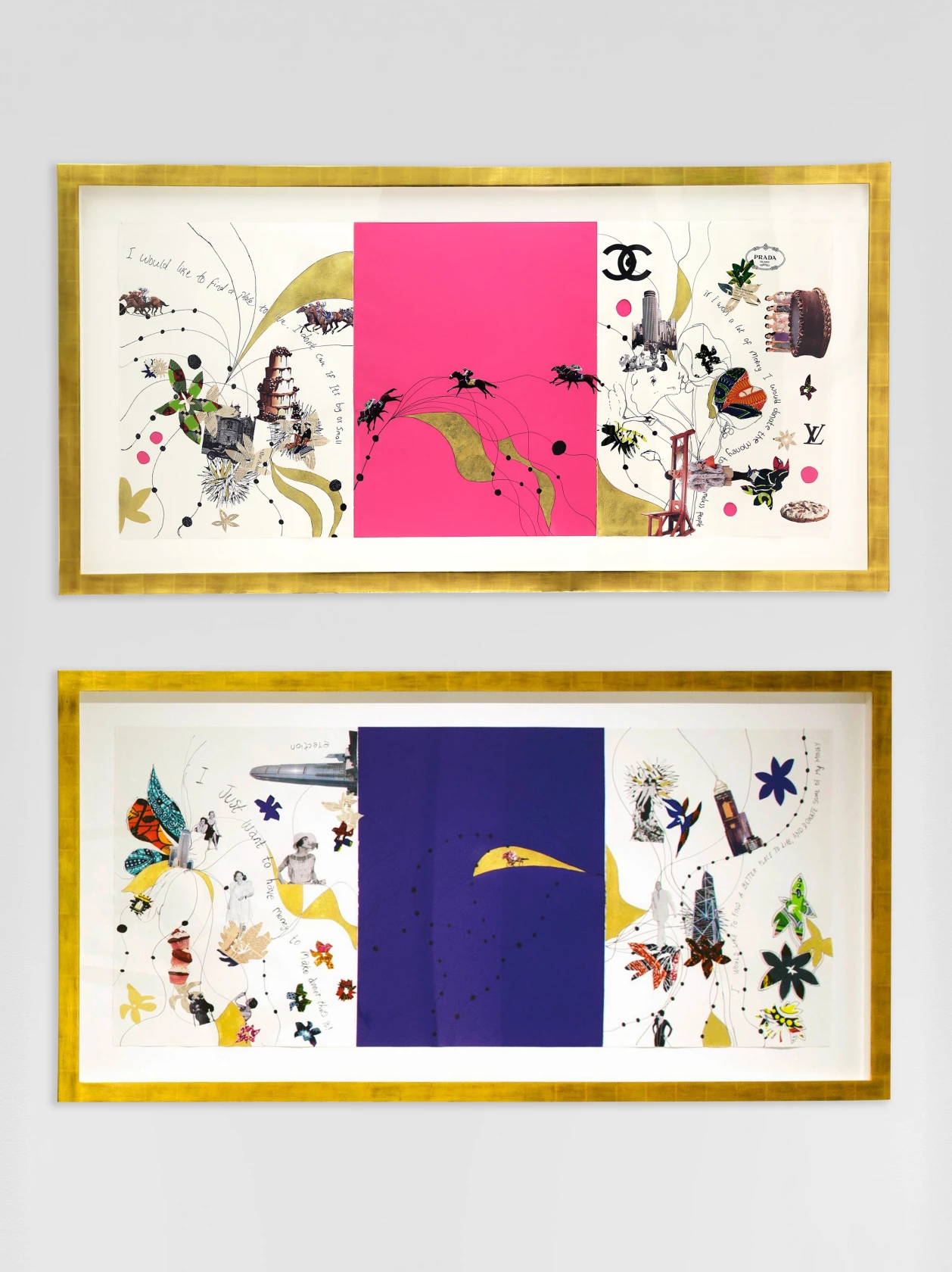 Yinka Shonibare, Dreaming Rich Drawing 2, Dreaming Rich Drawing 5, 2013