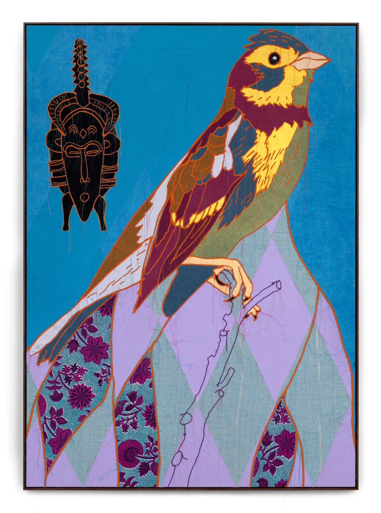Yinka Shonibare, African Bird Magic (Yellow Breasted Bunting) II, 2023