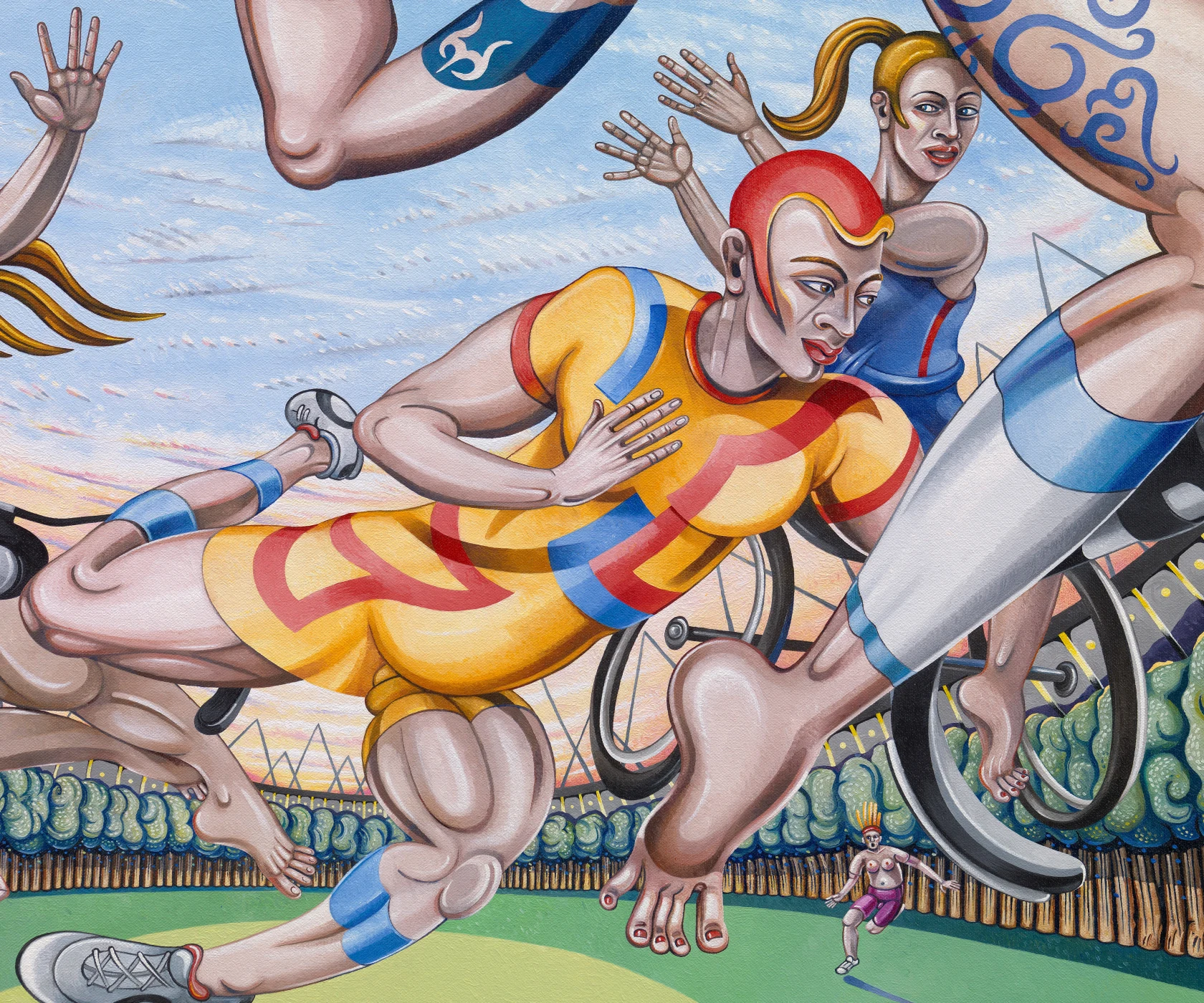 Caroline Coon, Crouch Touch Pause Engage, 2013