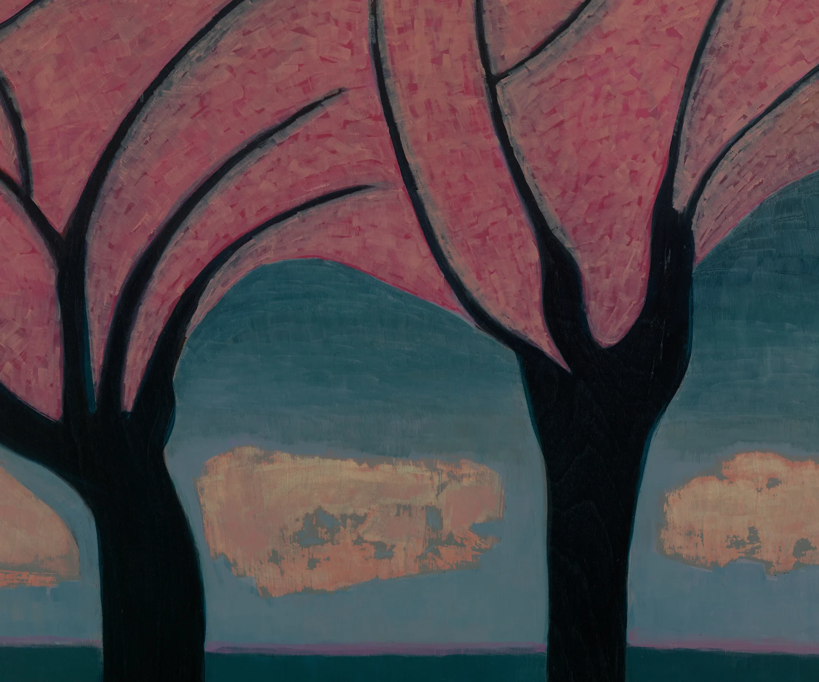 Anne Rothenstein, Pink Waves, 2025