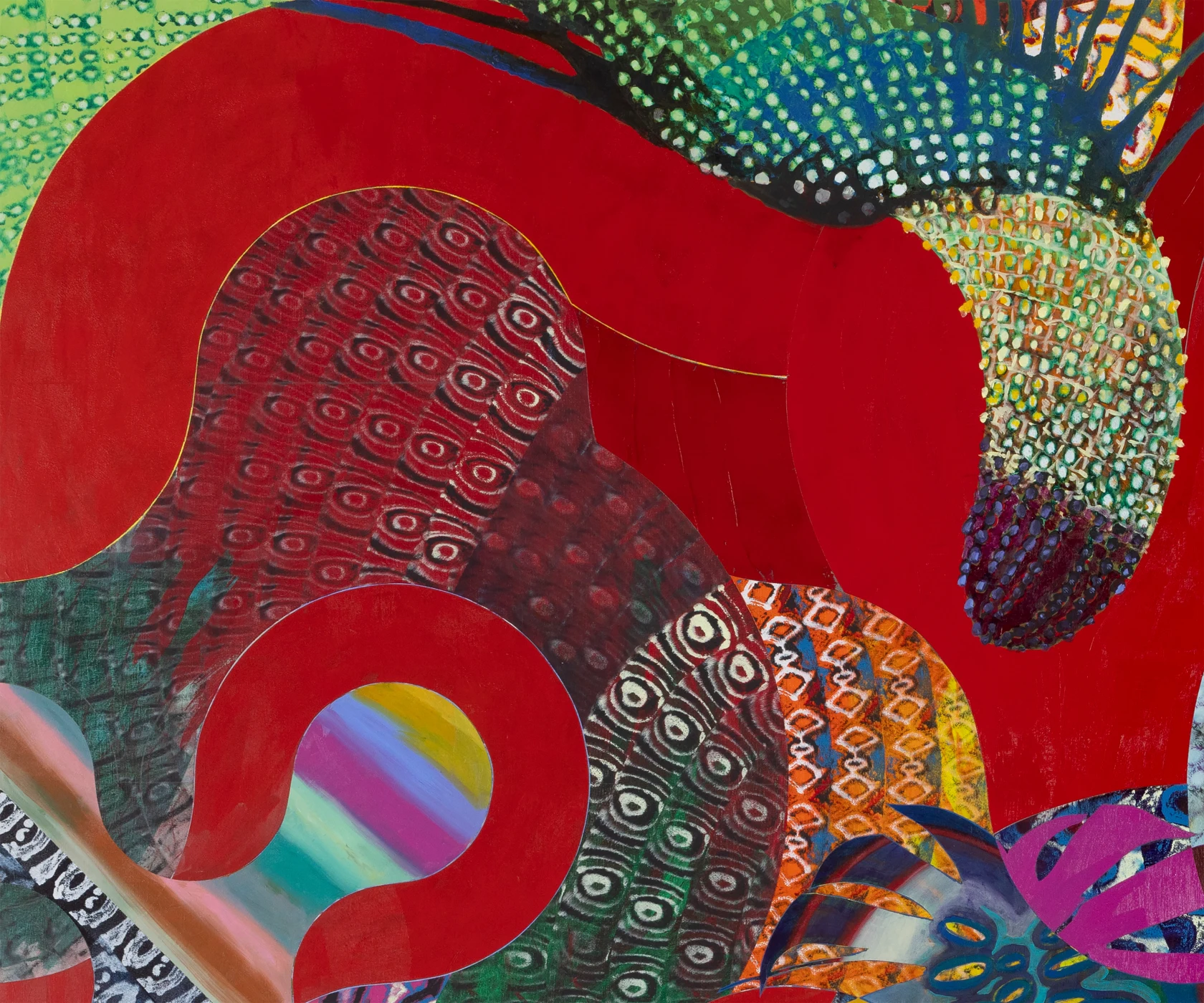 Luiz Zerbini, Red Light, 2023